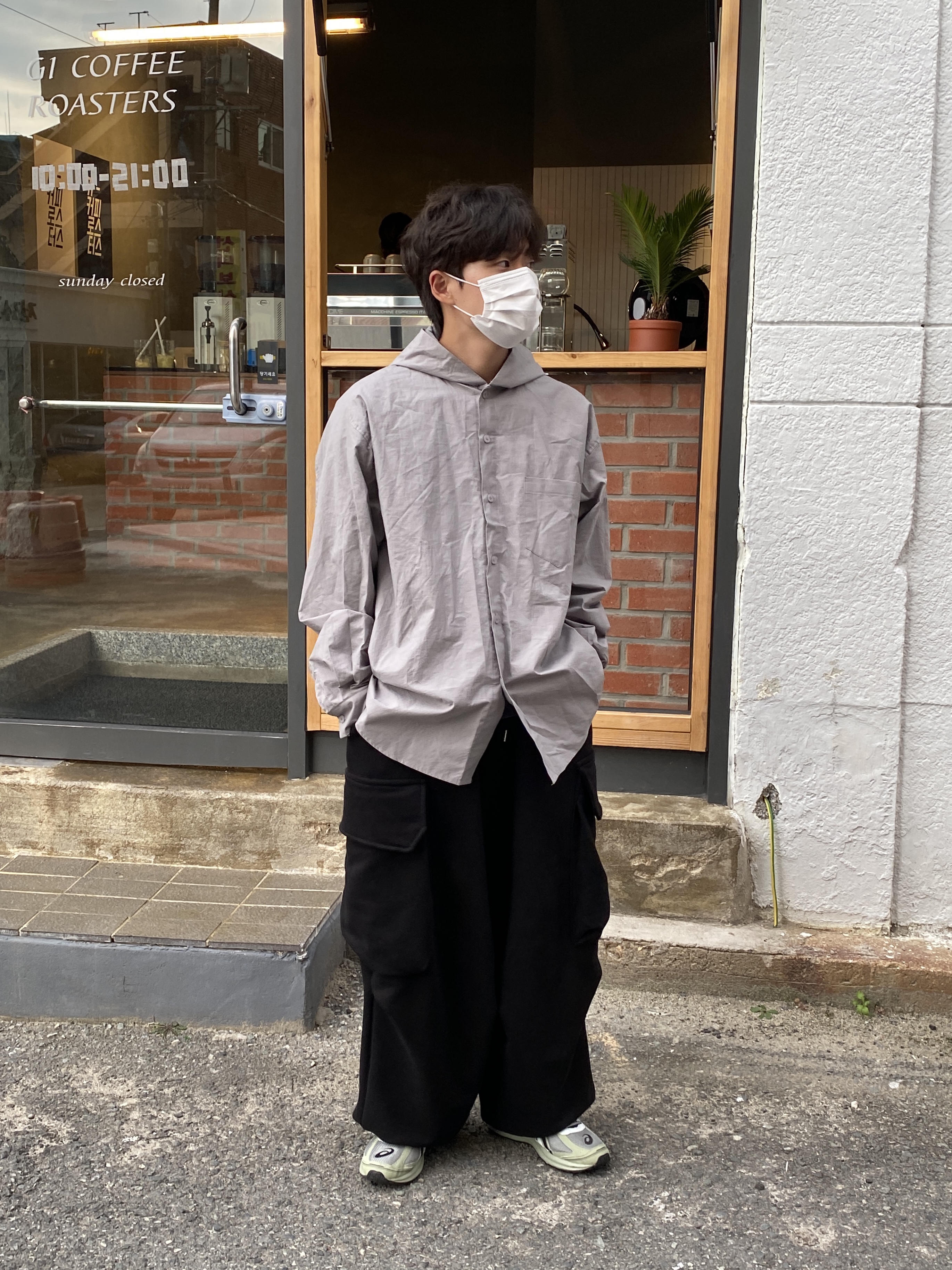 Asics Jog 100 S Sheet Rock - 2E Wide 착용 스타일 - 2