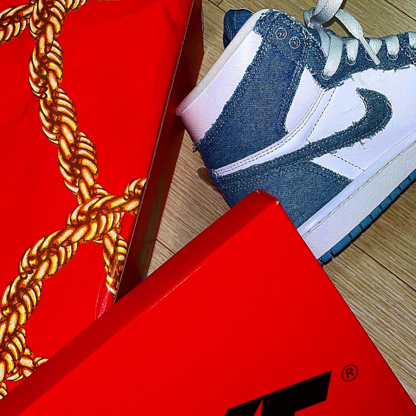 (W) Jordan 1 Retro High OG Denim 착용 스타일