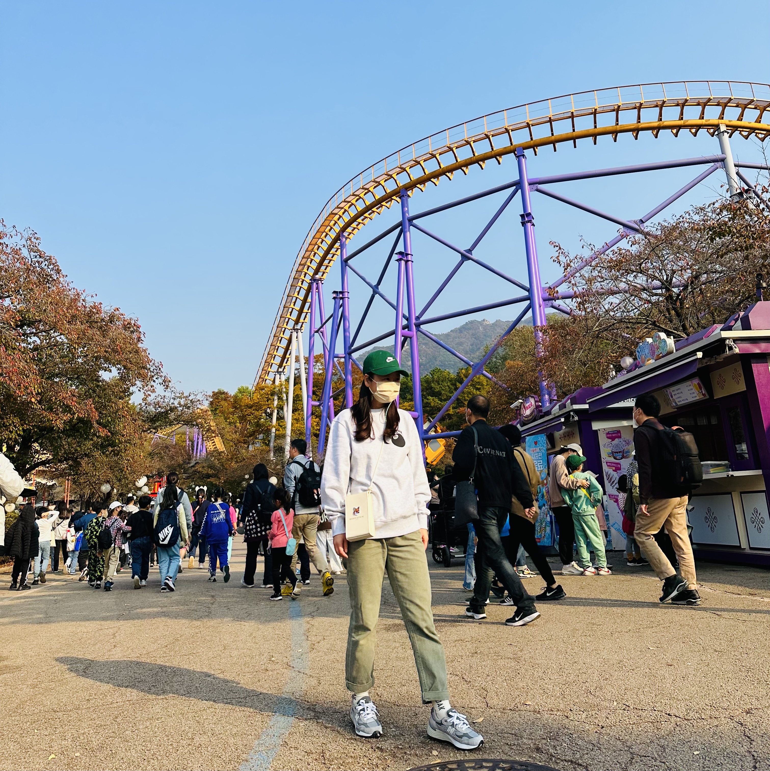 Nike Heritage 86 Futura Washed Cap Gorge Green, Stussy 8 Ball Crew Ash Heather - 21FW 착용 스타일 - 1