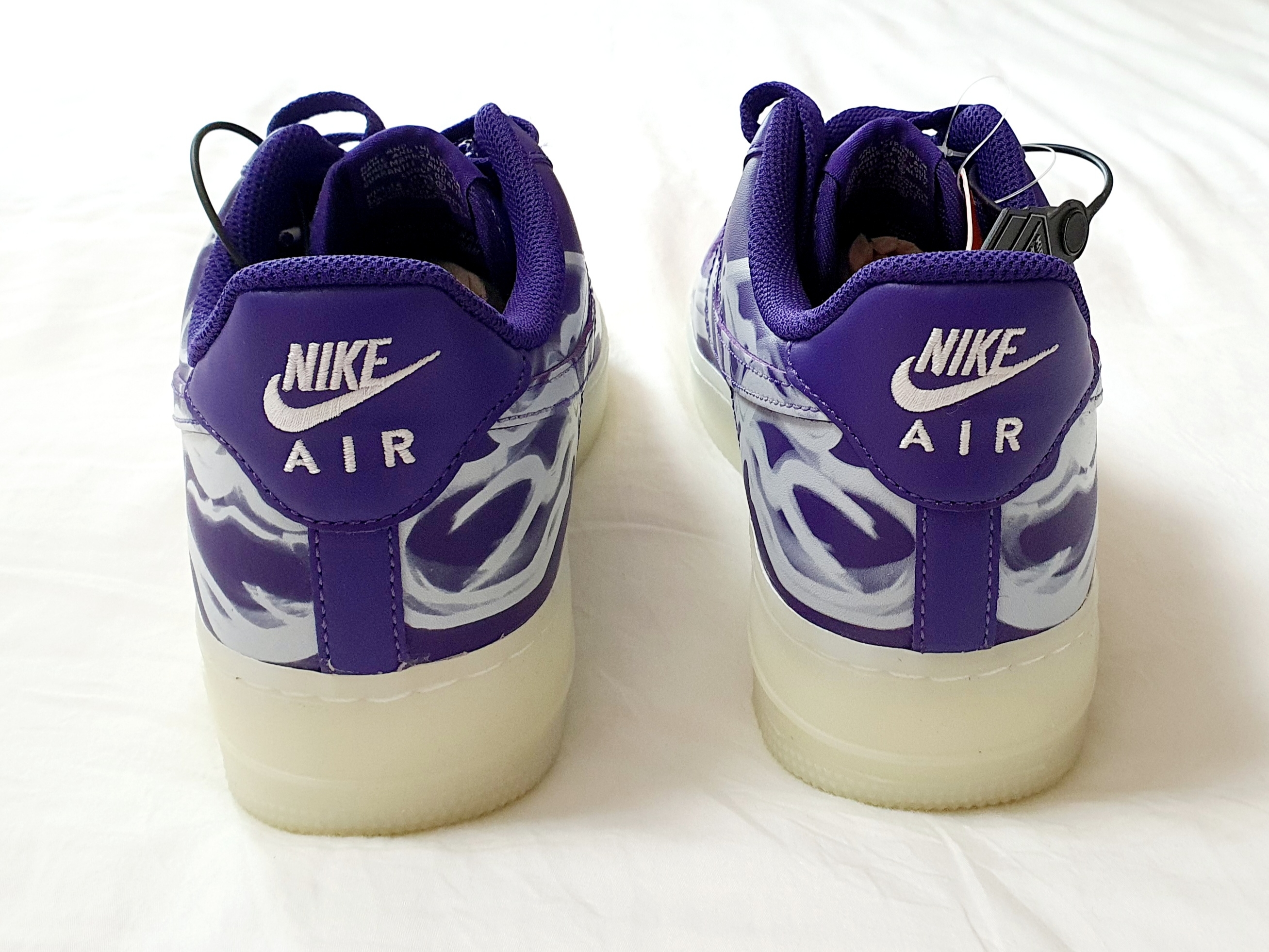 Nike Air Force 1 Low '07 Purple Skeleton 착용 스타일 - 3