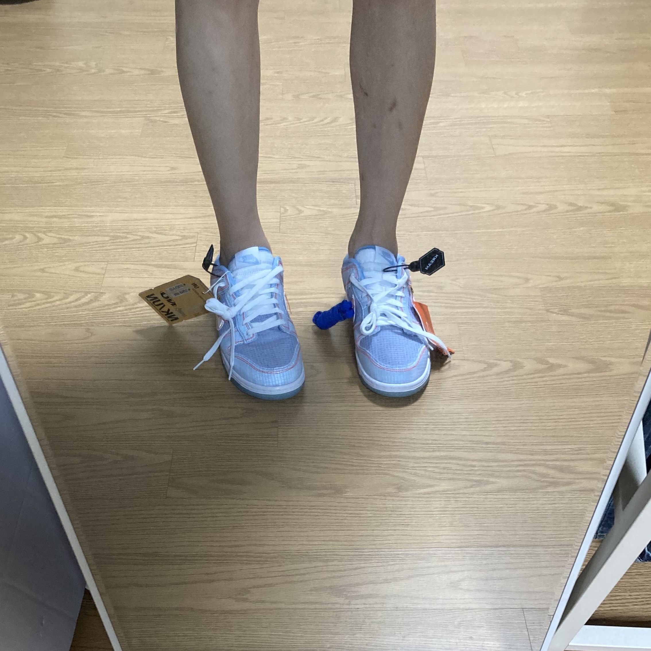 Nike x Union Dunk Low Passport Pack Argon 착용 스타일 - 1