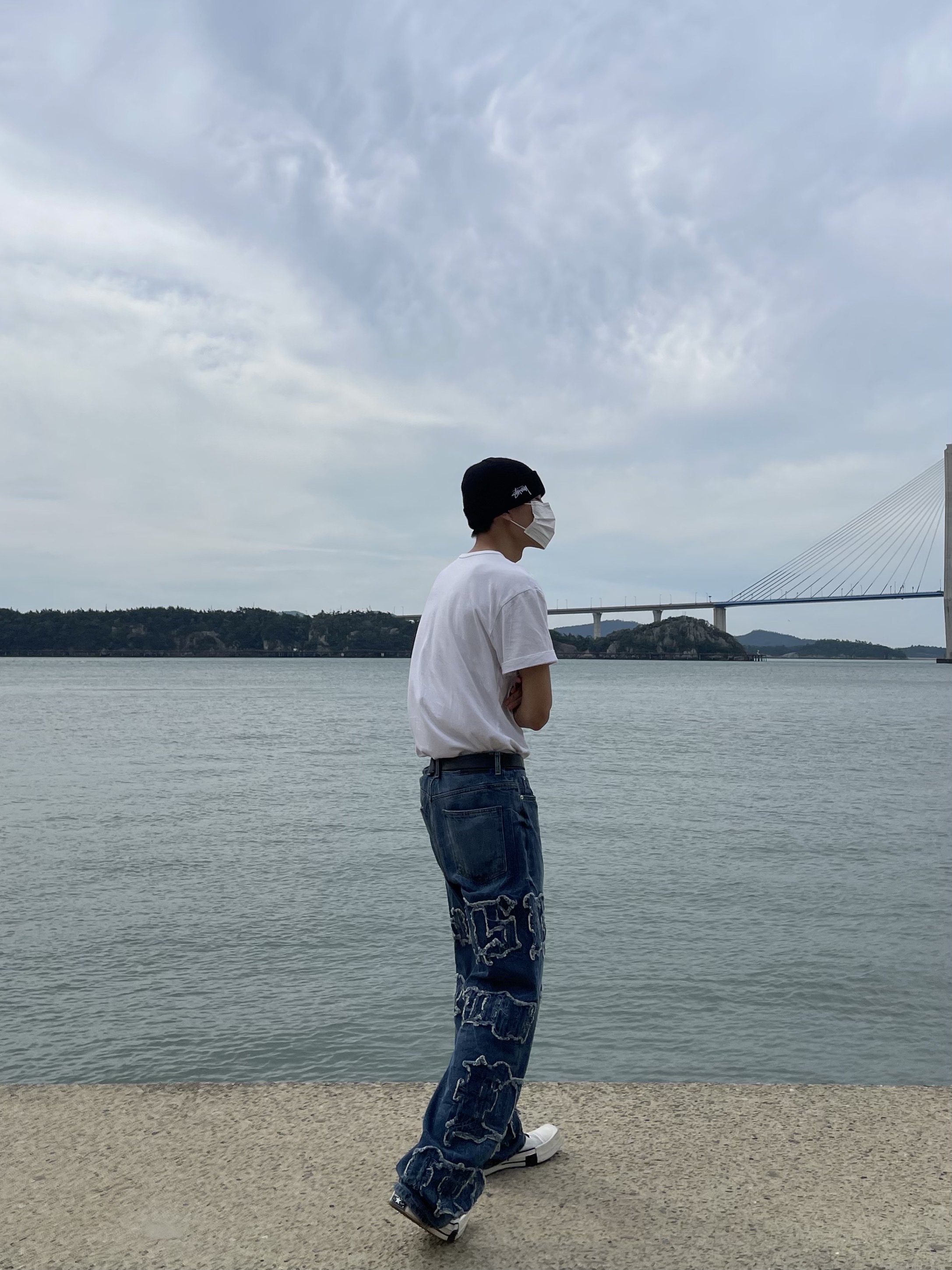 Converse x Drkshdw Turbodrk Chuck 70 Ox Lilly White, Supreme Hanes Boxer Briefs Black (4 Pack) 착용 스타일 - 3
