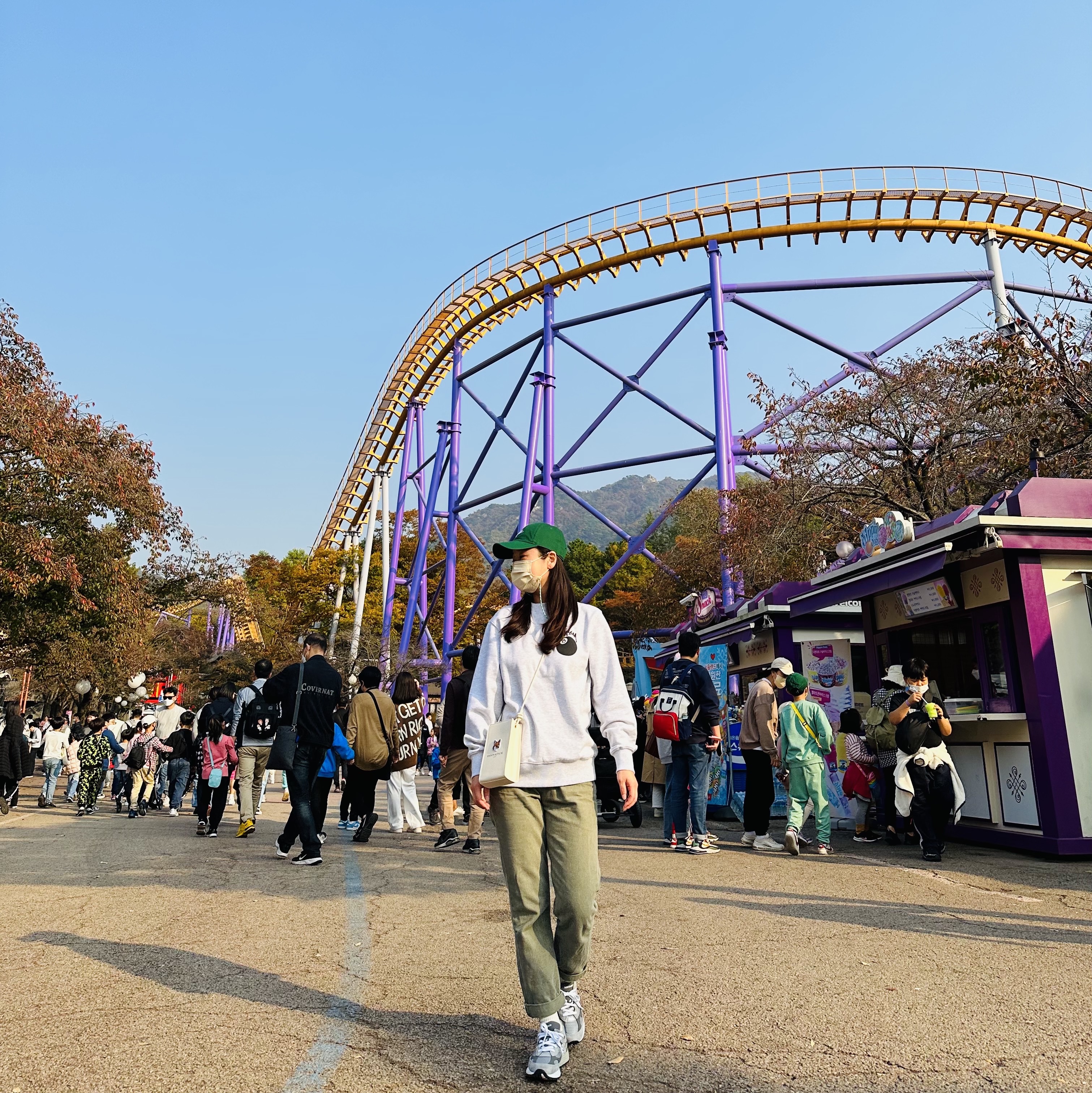 Nike Heritage 86 Futura Washed Cap Gorge Green, Stussy 8 Ball Crew Ash Heather - 21FW 착용 스타일 - 2