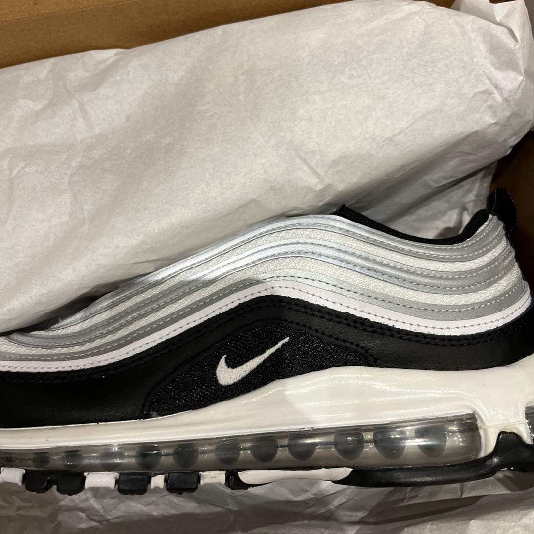 Nike Air Max 97 White Black Silver 착용 스타일