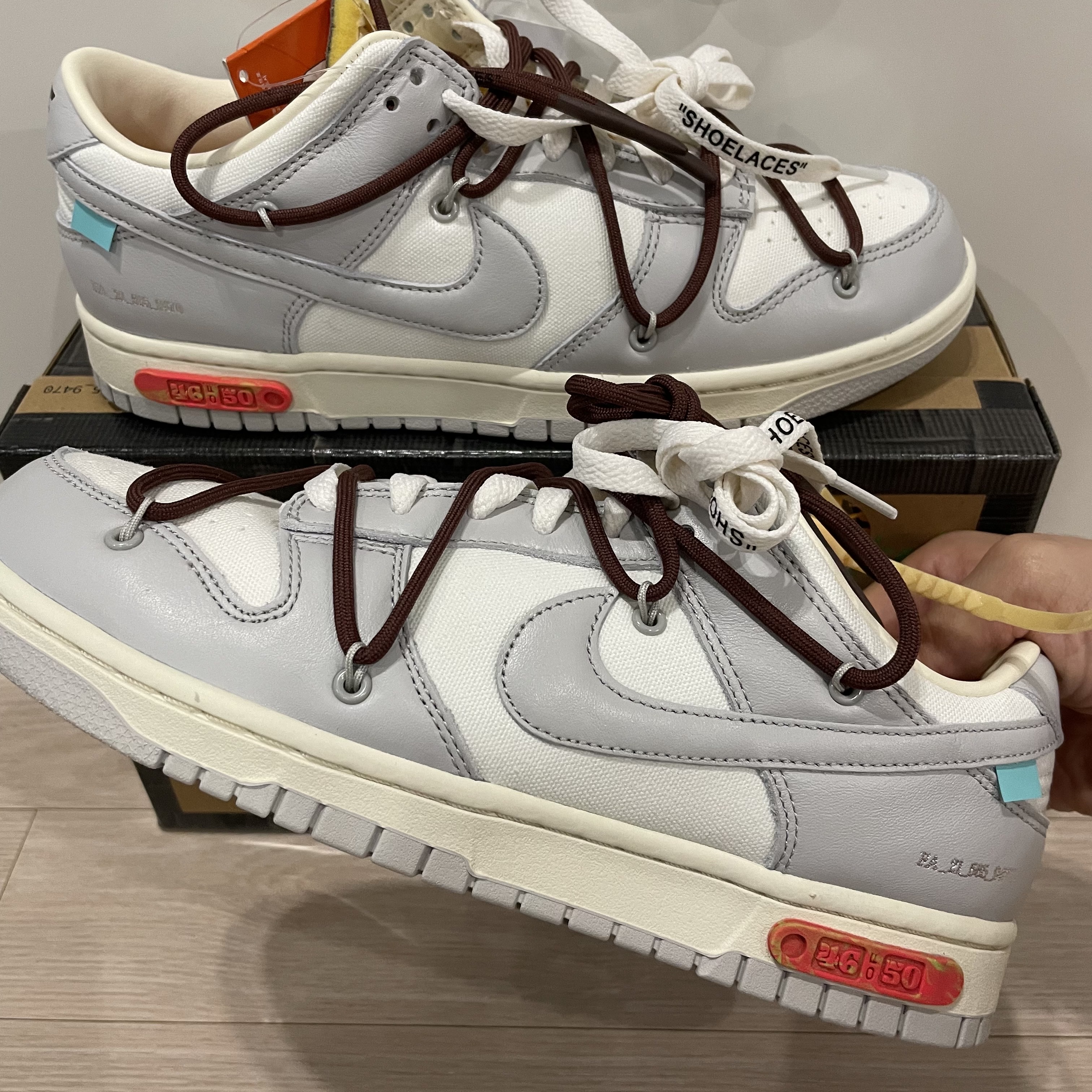 Nike x Off-White Dunk Low The 50 - Lot 46 착용 스타일 - 2