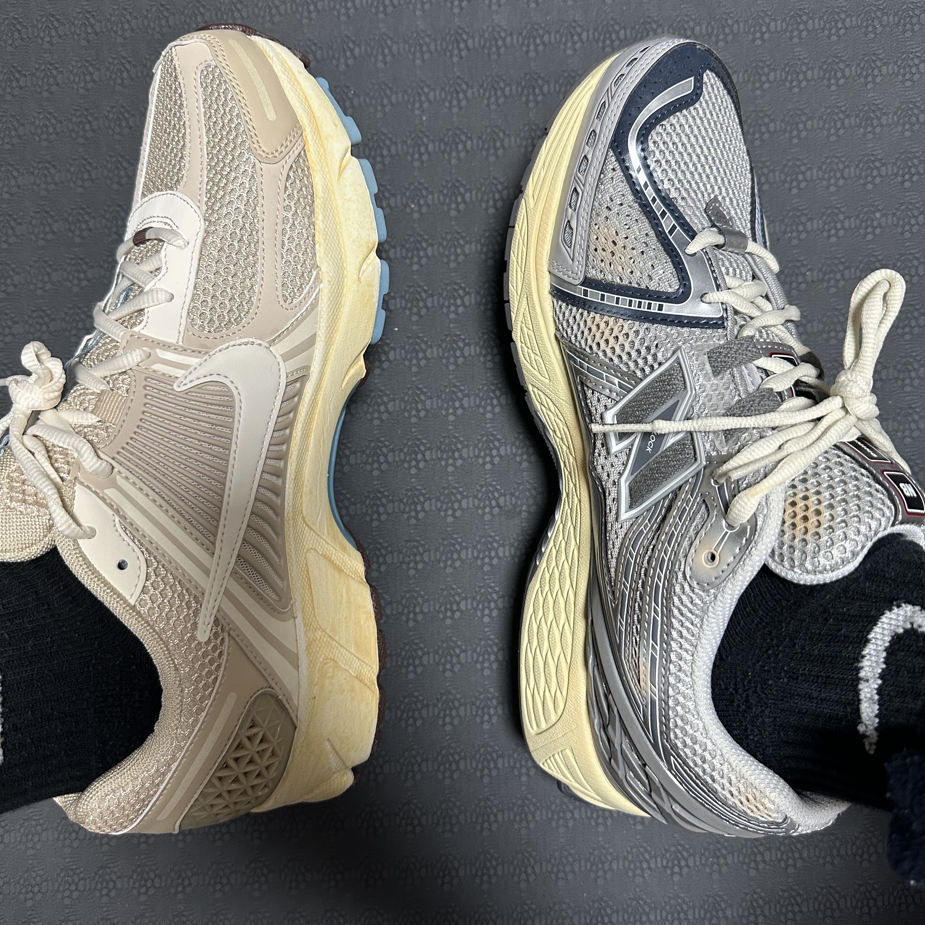 (W) Nike Zoom Vomero 5 Oatmeal, New Balance x Thisisneverthat 1906R 2022 Downtown Run 착용 스타일 - 3