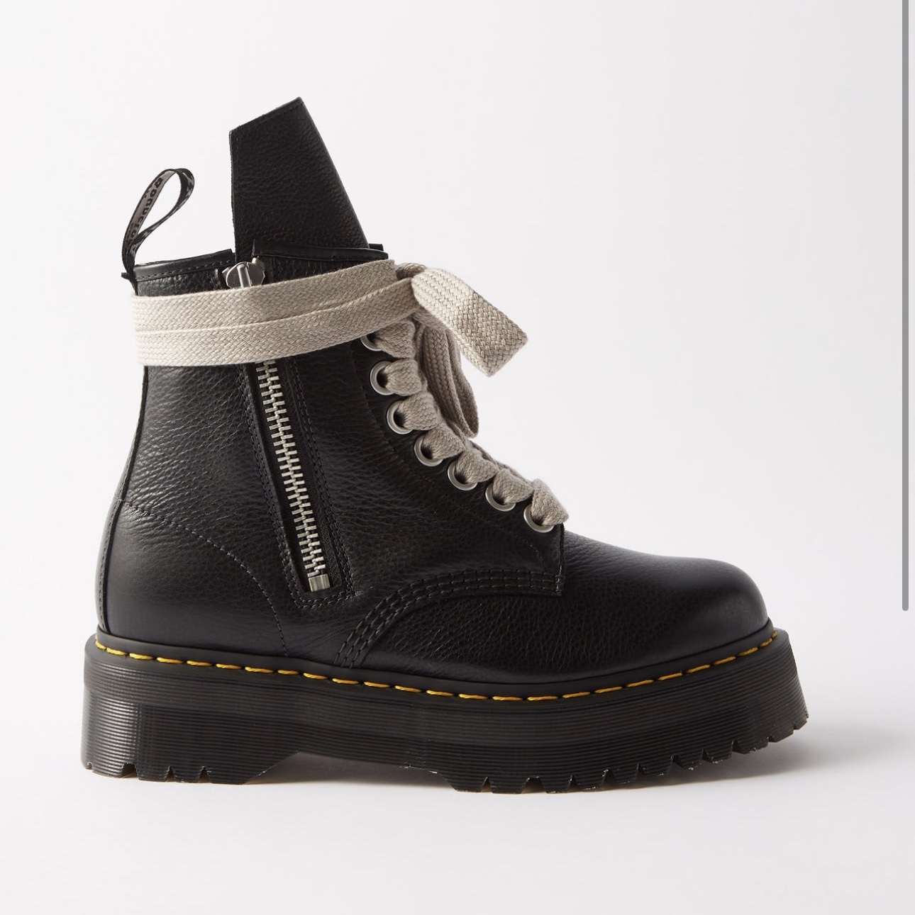 Dr. Martens x Rick Owens 1460 RO Quad 착용 스타일 - 1