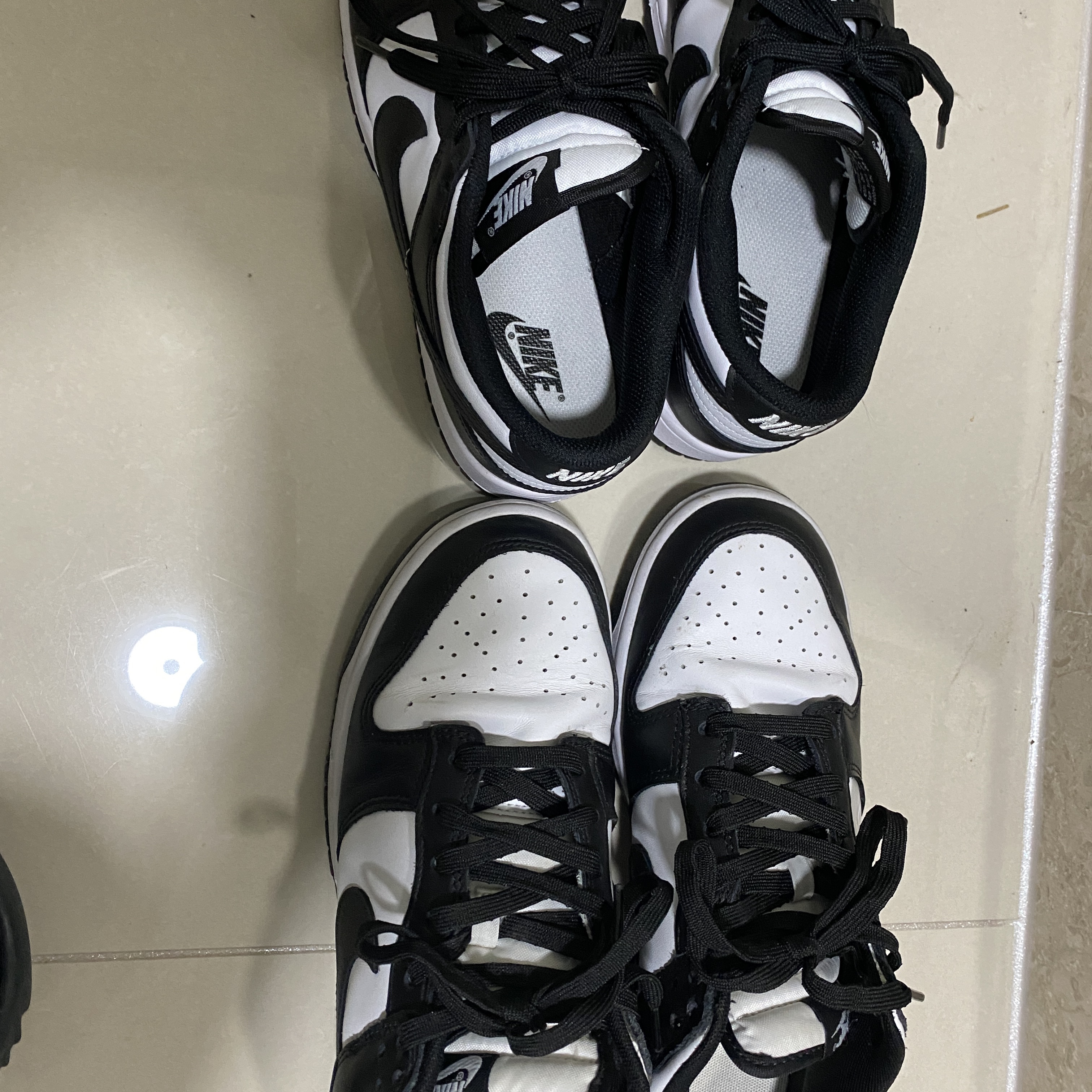Nike Dunk Low Retro Black, (W) Nike Dunk Low Black 착용 스타일