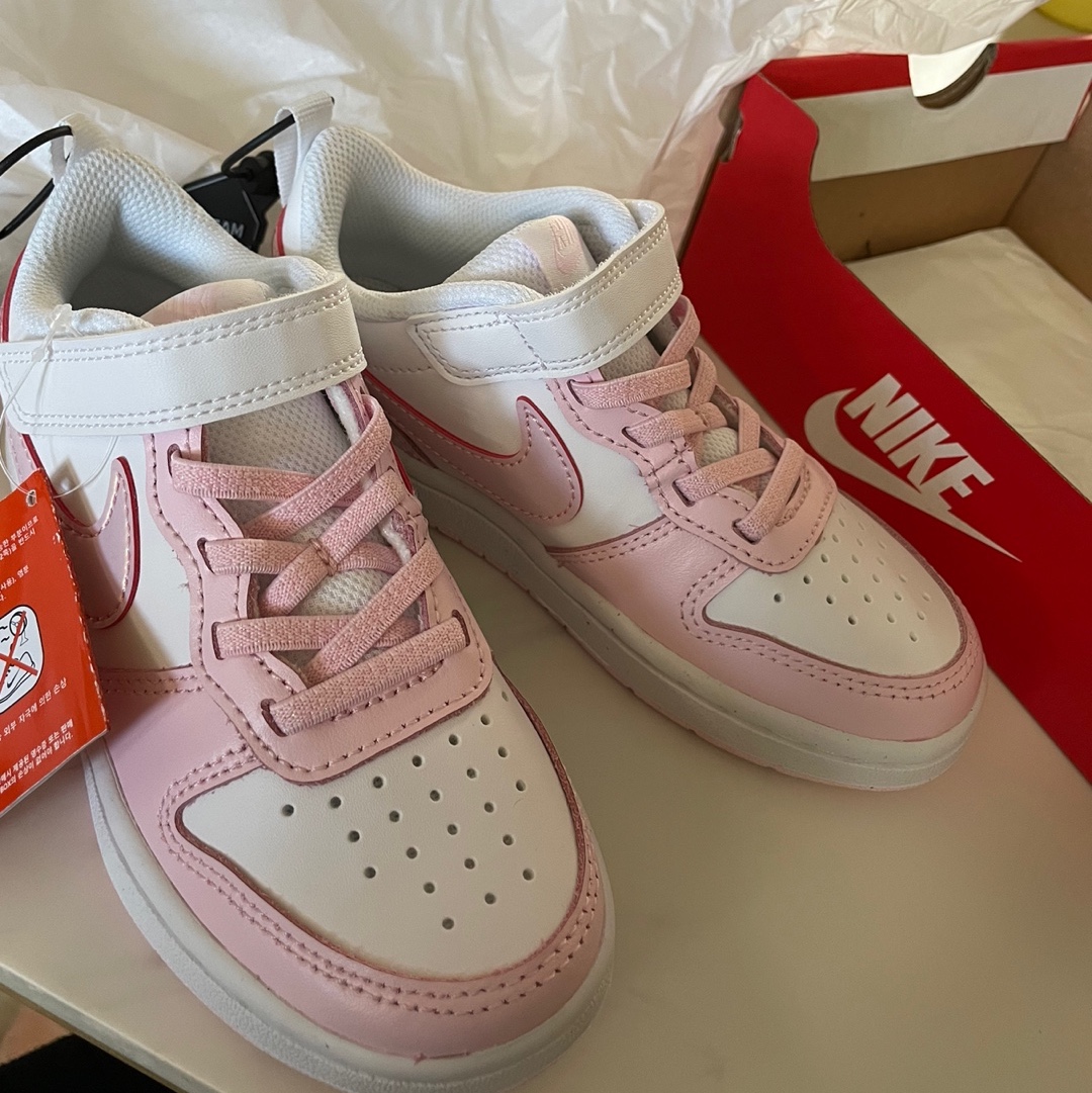 (PS) Nike Court Borough 2 SE White Pink Foam 착용 스타일