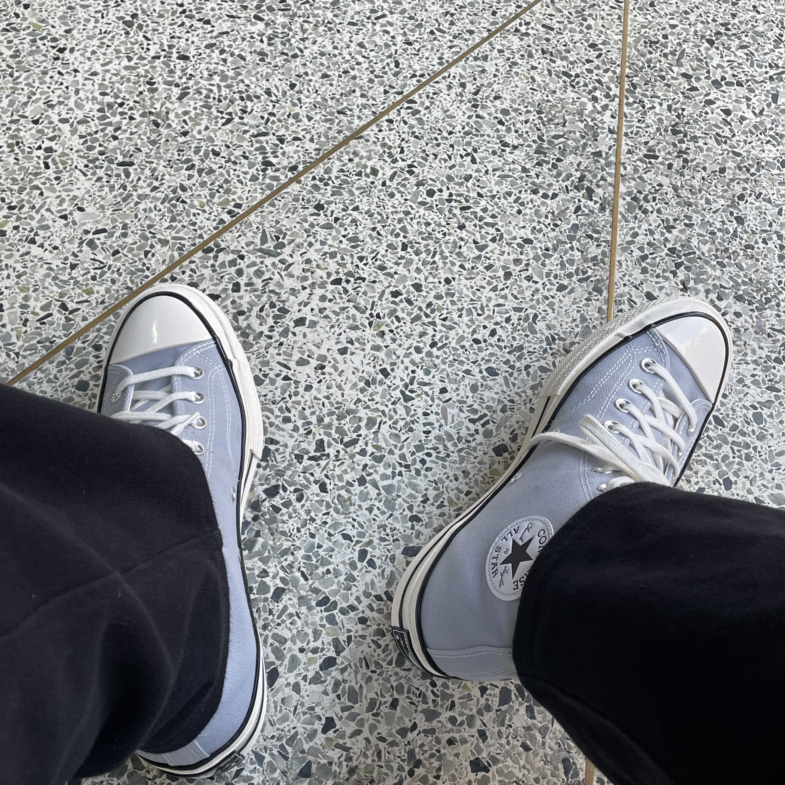 Converse Chuck 70 High Vintage Canvas Wolf Grey 착용 스타일