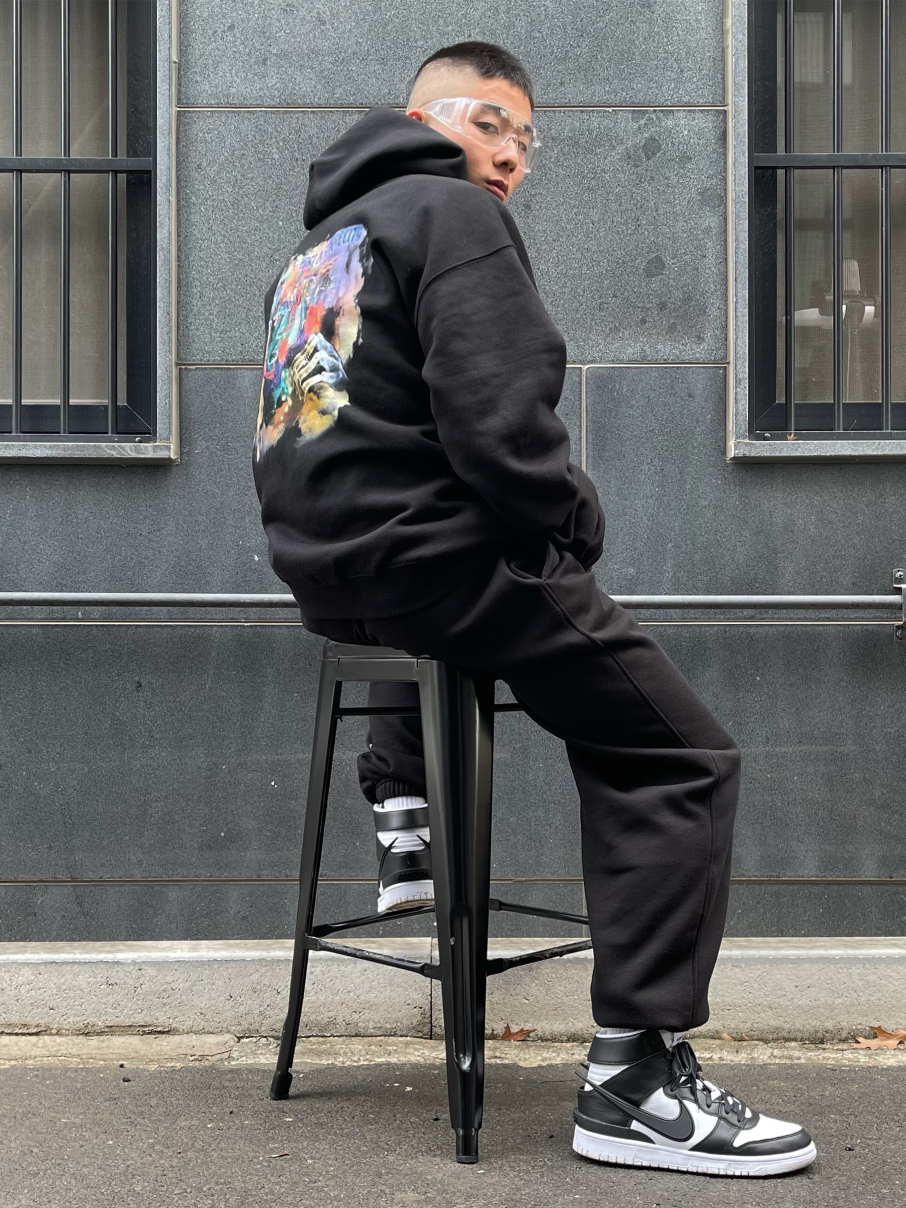 Nike x Ambush Dunk High Black 착용 스타일