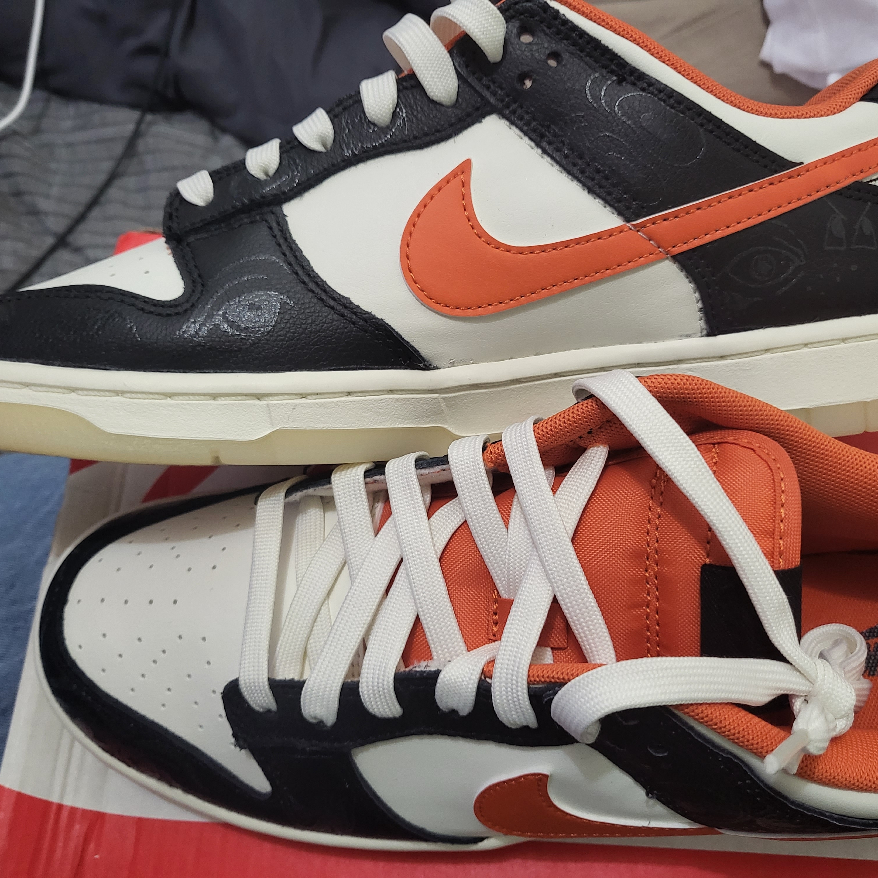 Nike Dunk Low Retro PRM Halloween 착용 스타일 - 2