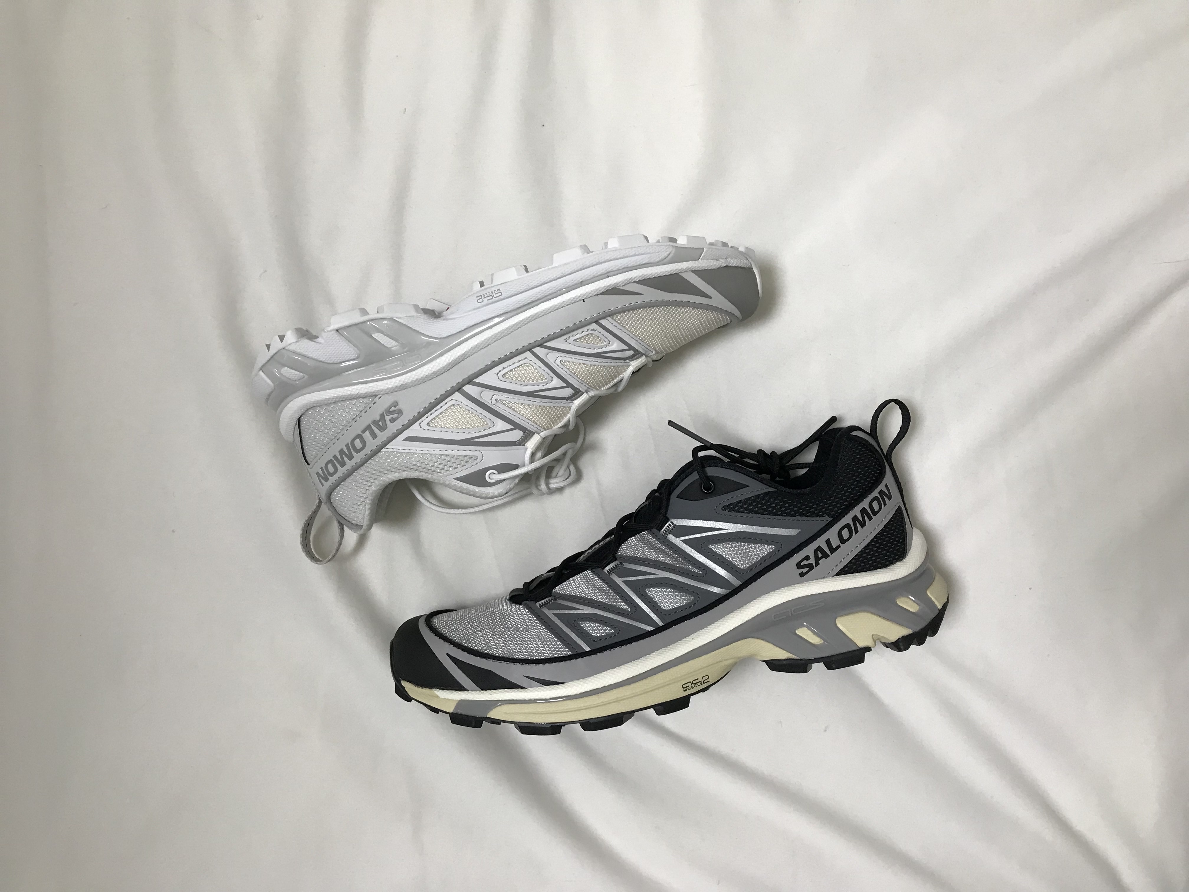 Salomon XT-6 Expanse Alloy Quiet Shade, Salomon XT-6 Expanse Vanilla Ice White 착용 스타일 - 1