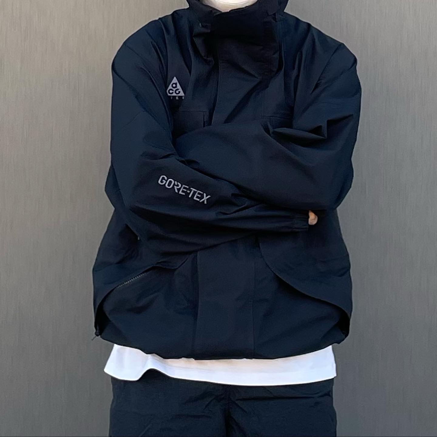 Nike ACG AW84 Fleece Cap Rush Pink, Nike ACG Gore-Tex Jacket Black - US/EU 착용 스타일 - 2