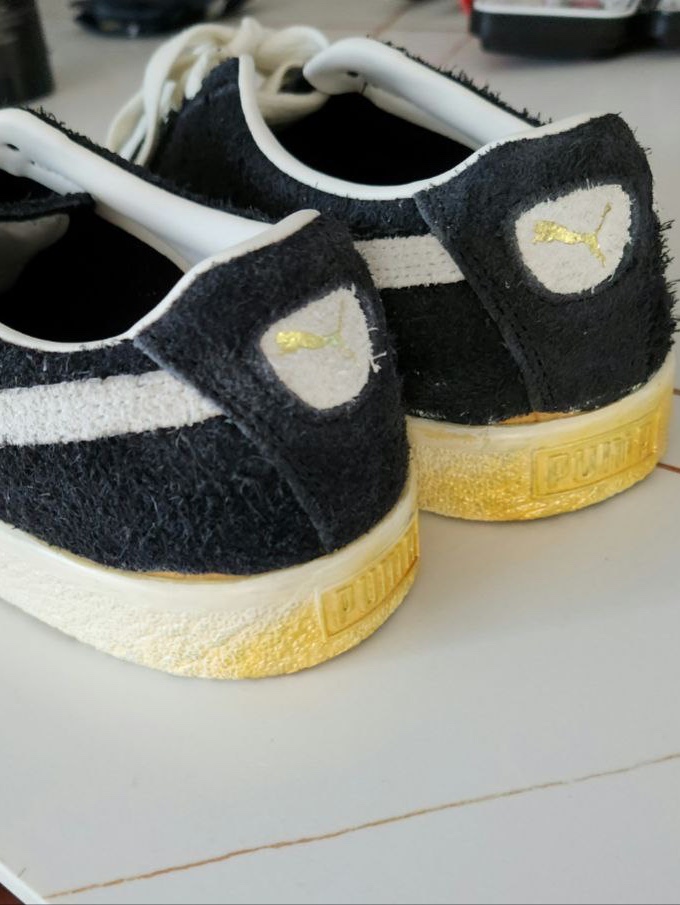 Puma Suede VTG The Never Worn Black 착용 스타일 - 4