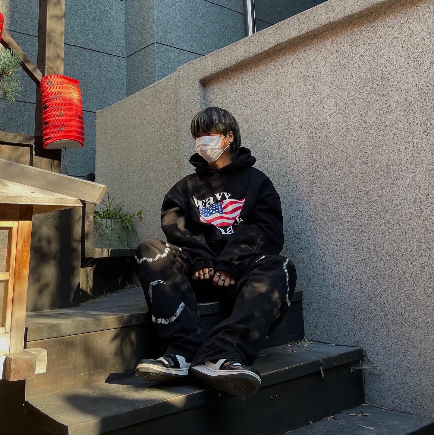 Jordan 1 Mid SE ASW Black 착용 스타일 - 2