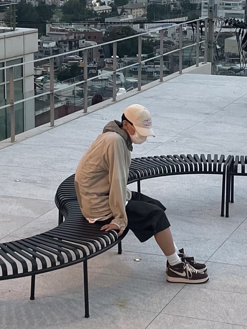 Sansan Gear Sansan BLF Mesh Jacket Beige - 22SS, Nike Air Force 1 Mid '07 QS Chocolate 착용 스타일 - 5