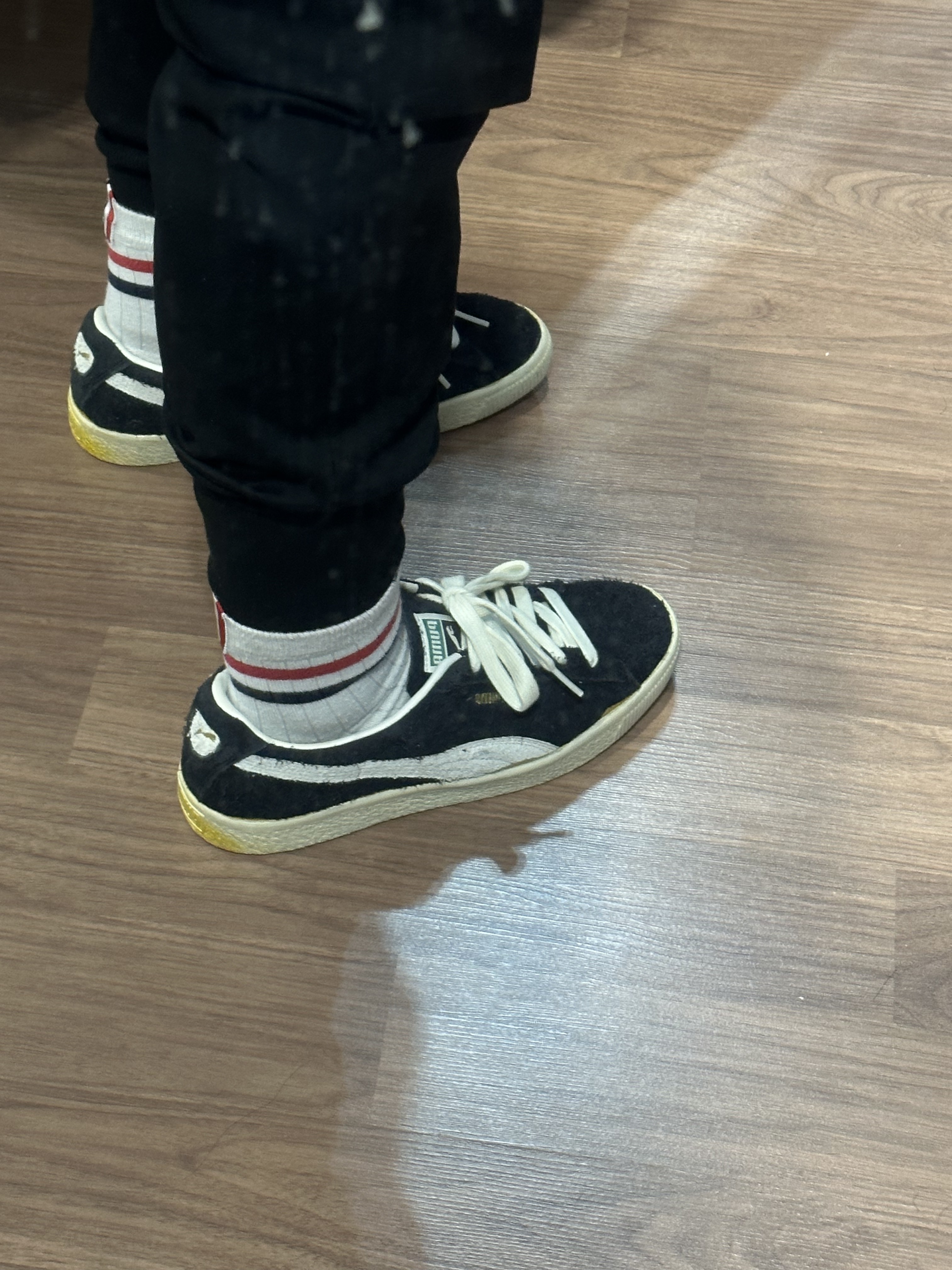 Puma Suede VTG The Never Worn Black 착용 스타일 - 2