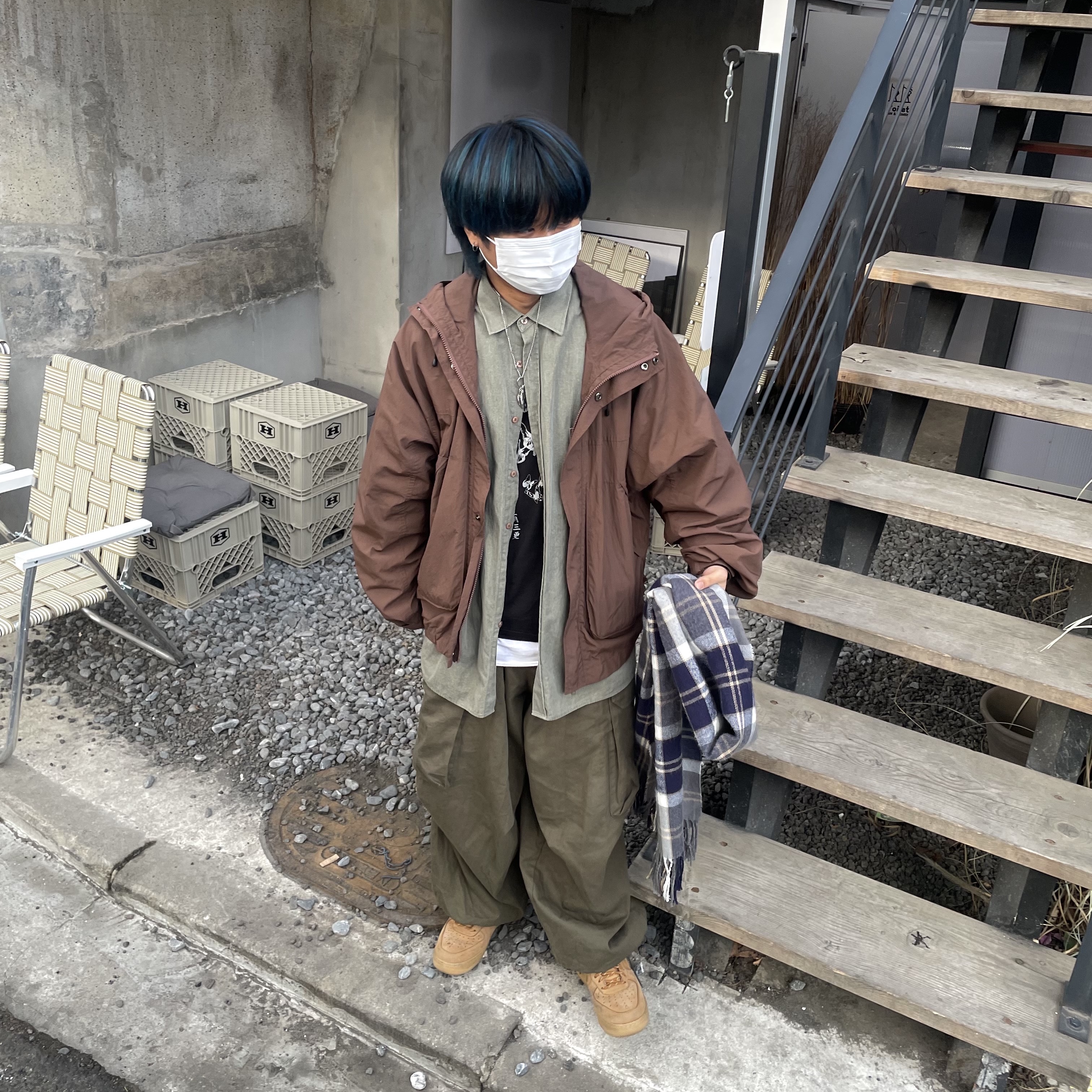 Nike Air Force 1 '07 WB Flax 착용 스타일 - 2