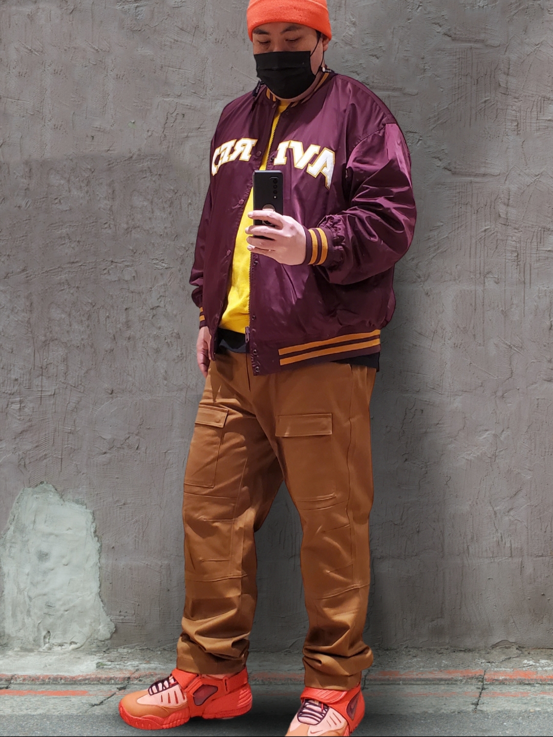 Nike x Ambush Air Adjust Force SP Light Madder Root and Burgundy Crush 착용 스타일 - 5