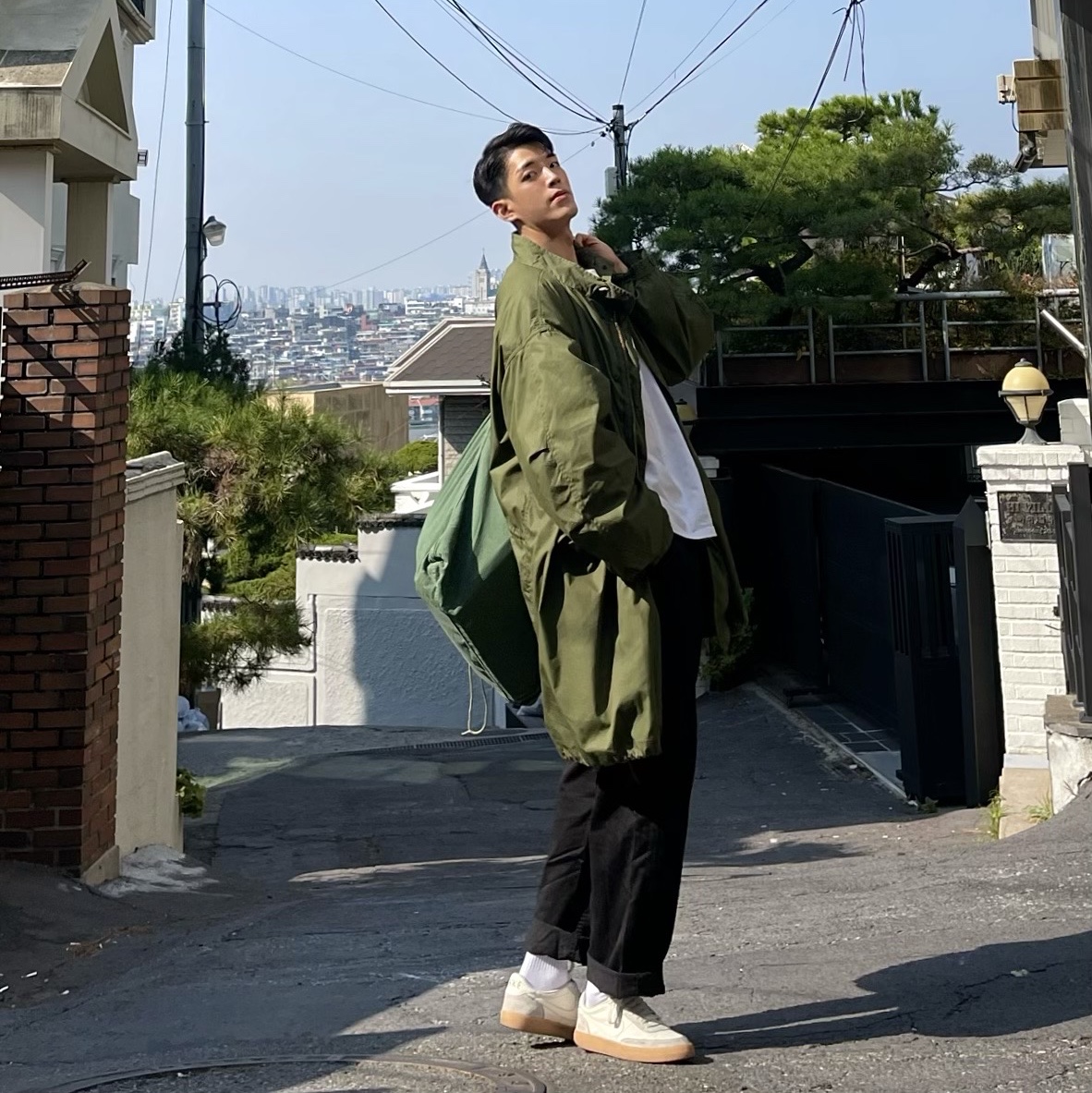 Nike Killshot 2 Leather Sail Gum 착용 스타일 - 1