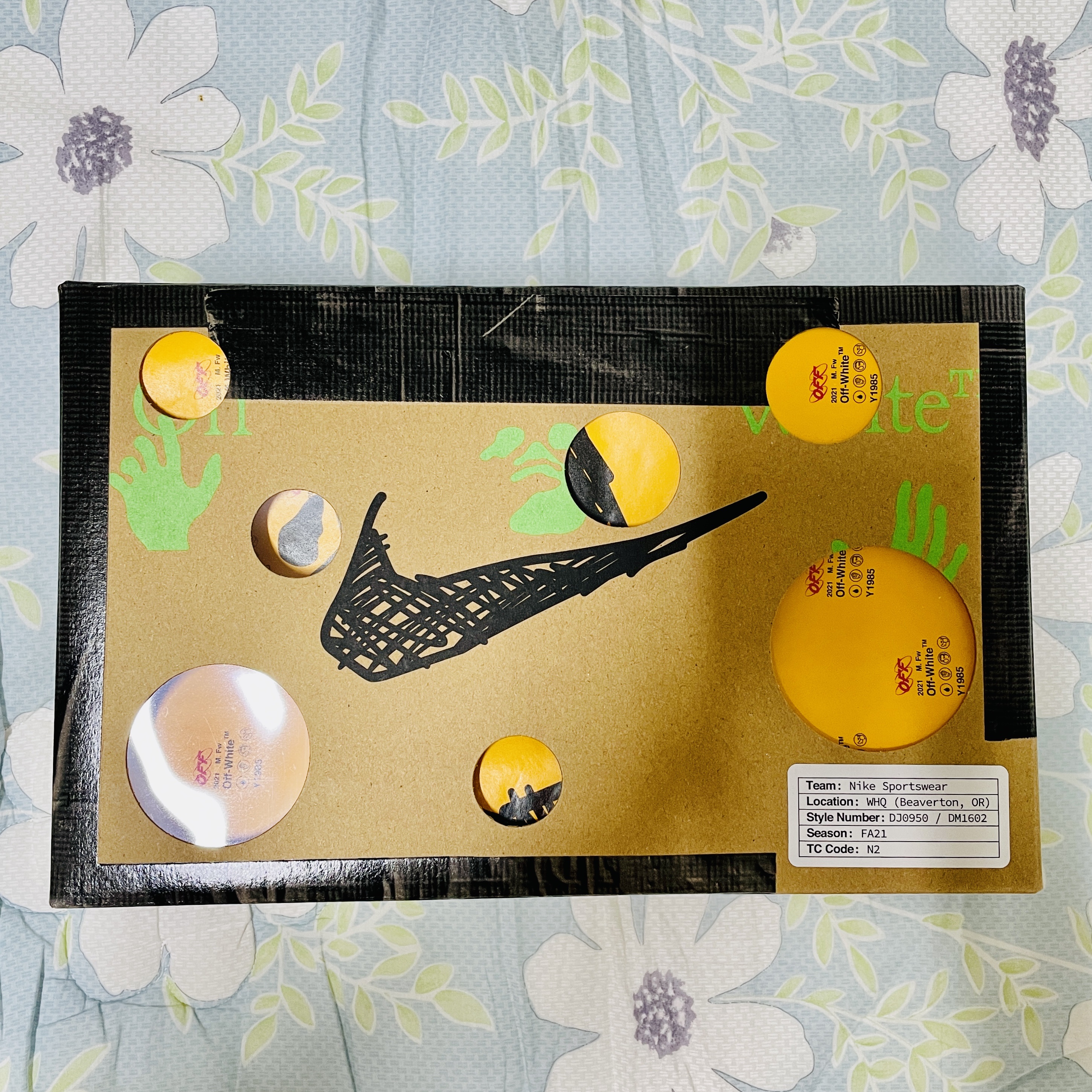 Nike x Off-White Dunk Low The 50 - Lot 18 착용 스타일 - 5