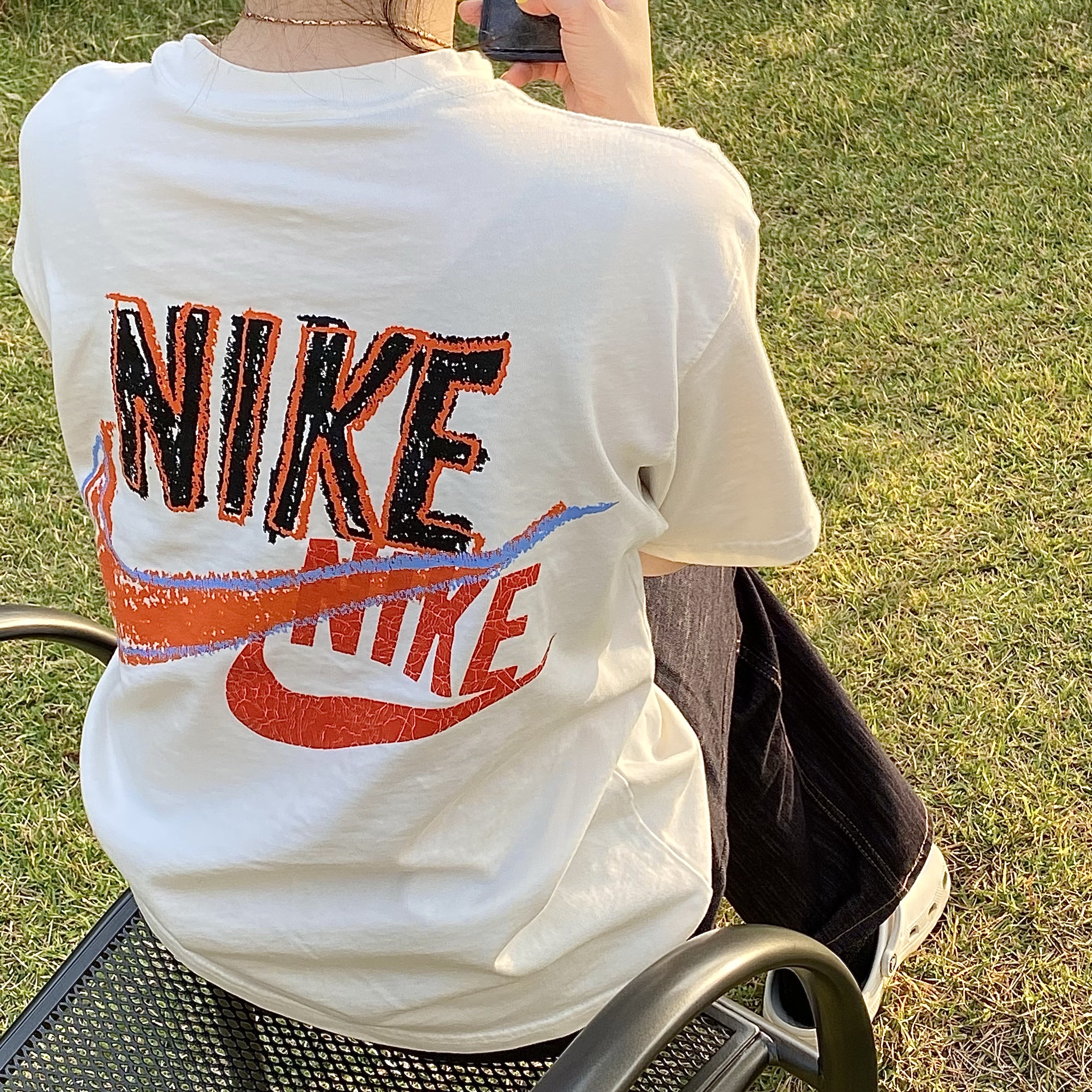 Nike M NRG Dunk '85 T-Shirt Sail - US/EU 착용 스타일