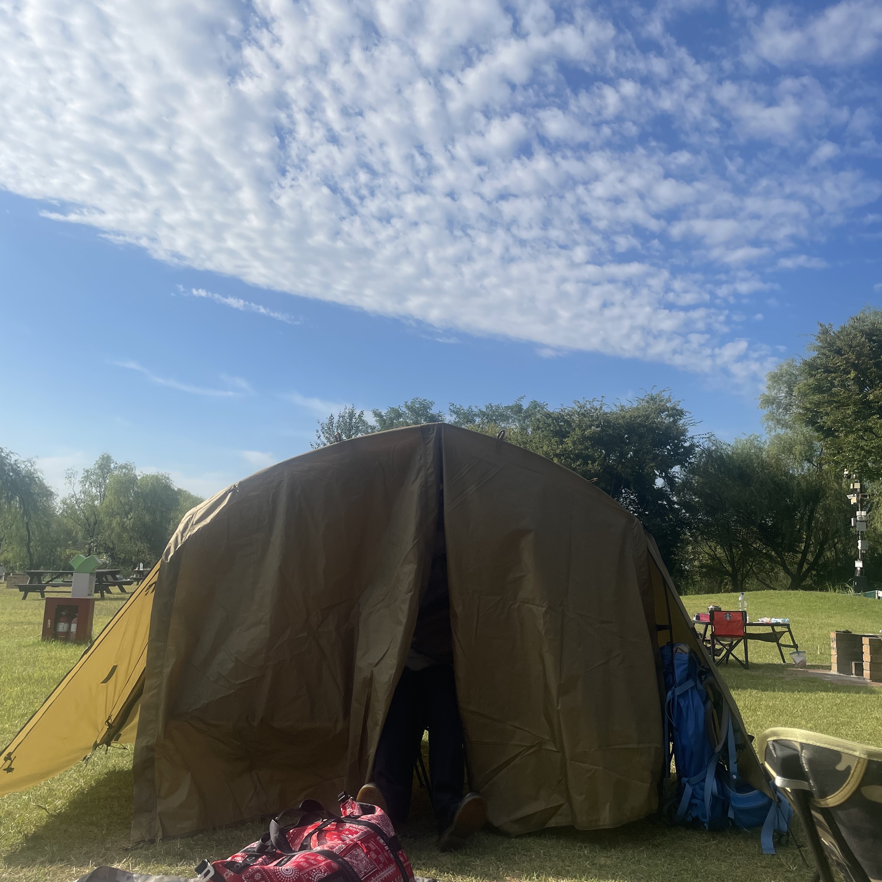 Helinox Tactical Cot Tent Solo Inner Tent Coyote Tan Mesh (With Tactical Cot Tent Solo Fly) 착용 스타일