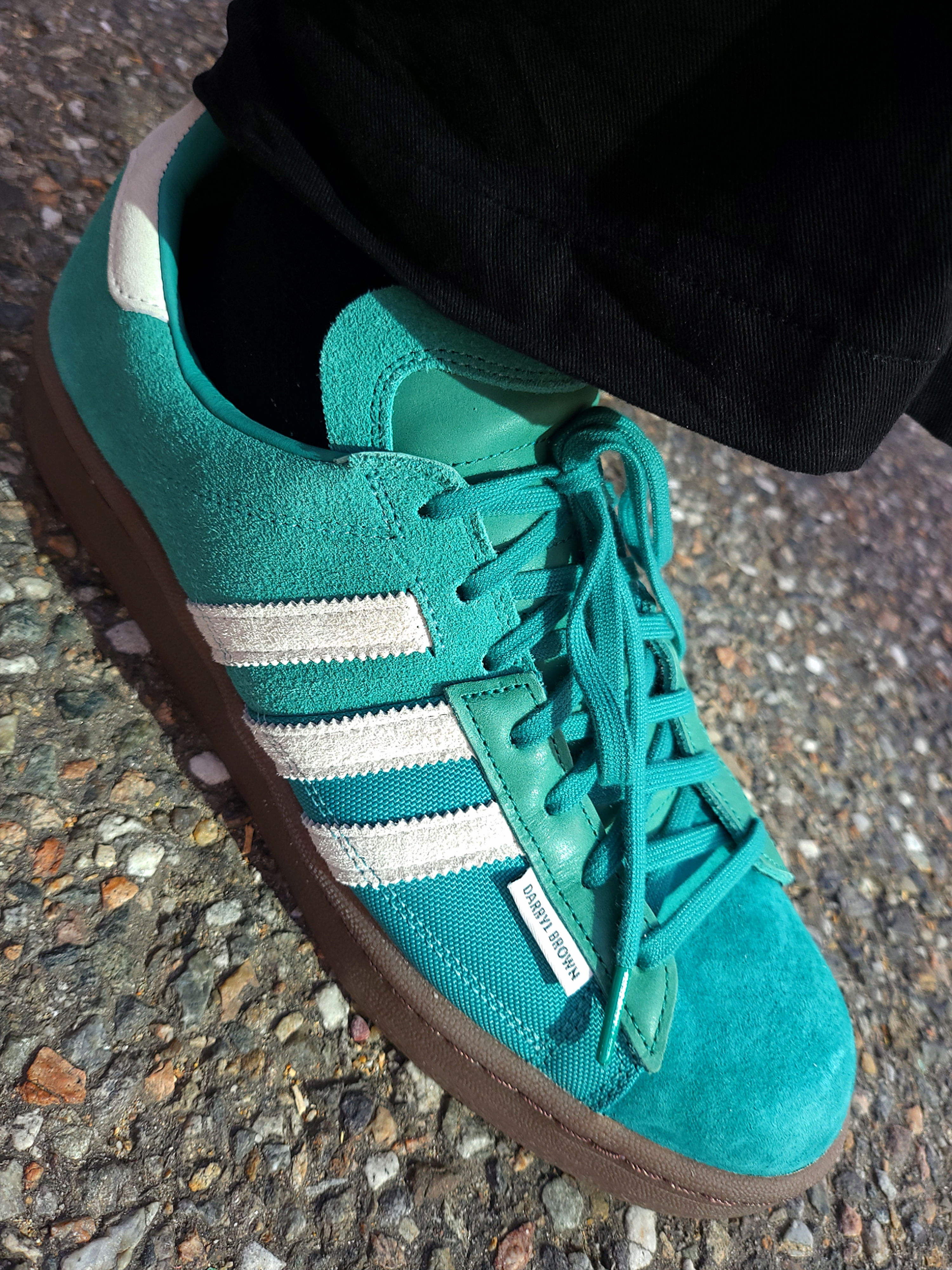 Adidas x Darryl Brown Campus 80 Active Green 착용 스타일