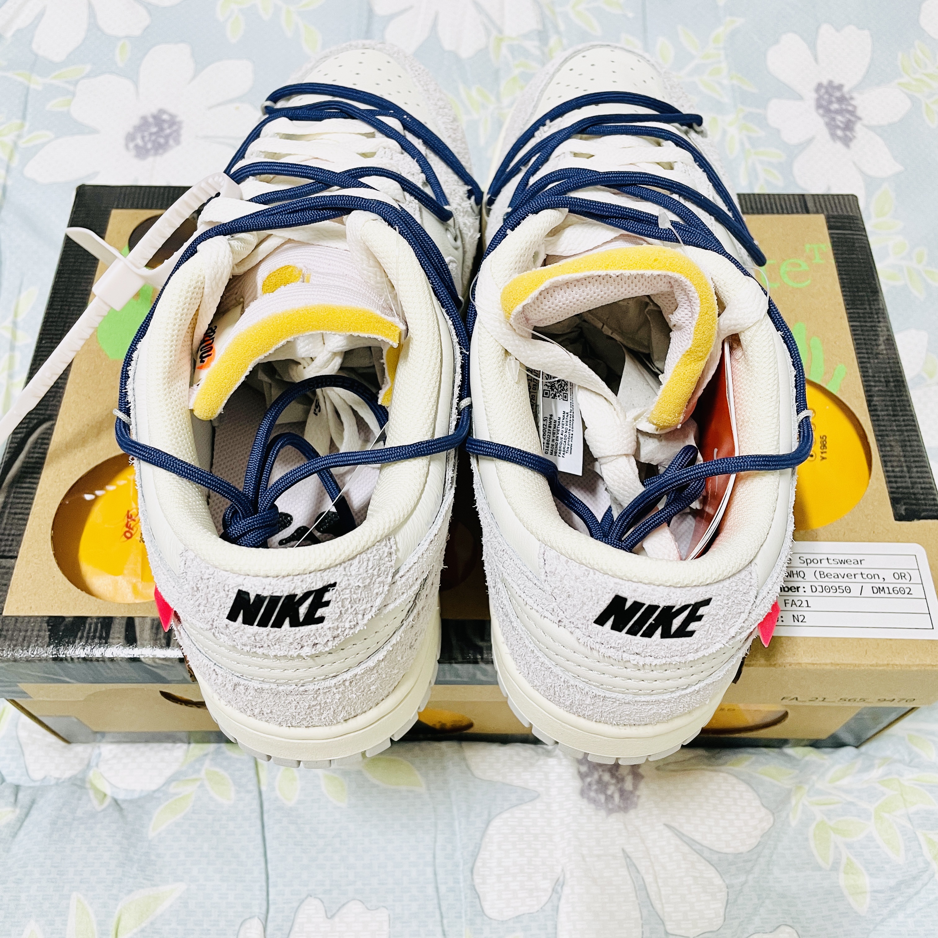 Nike x Off-White Dunk Low The 50 - Lot 18 착용 스타일 - 4