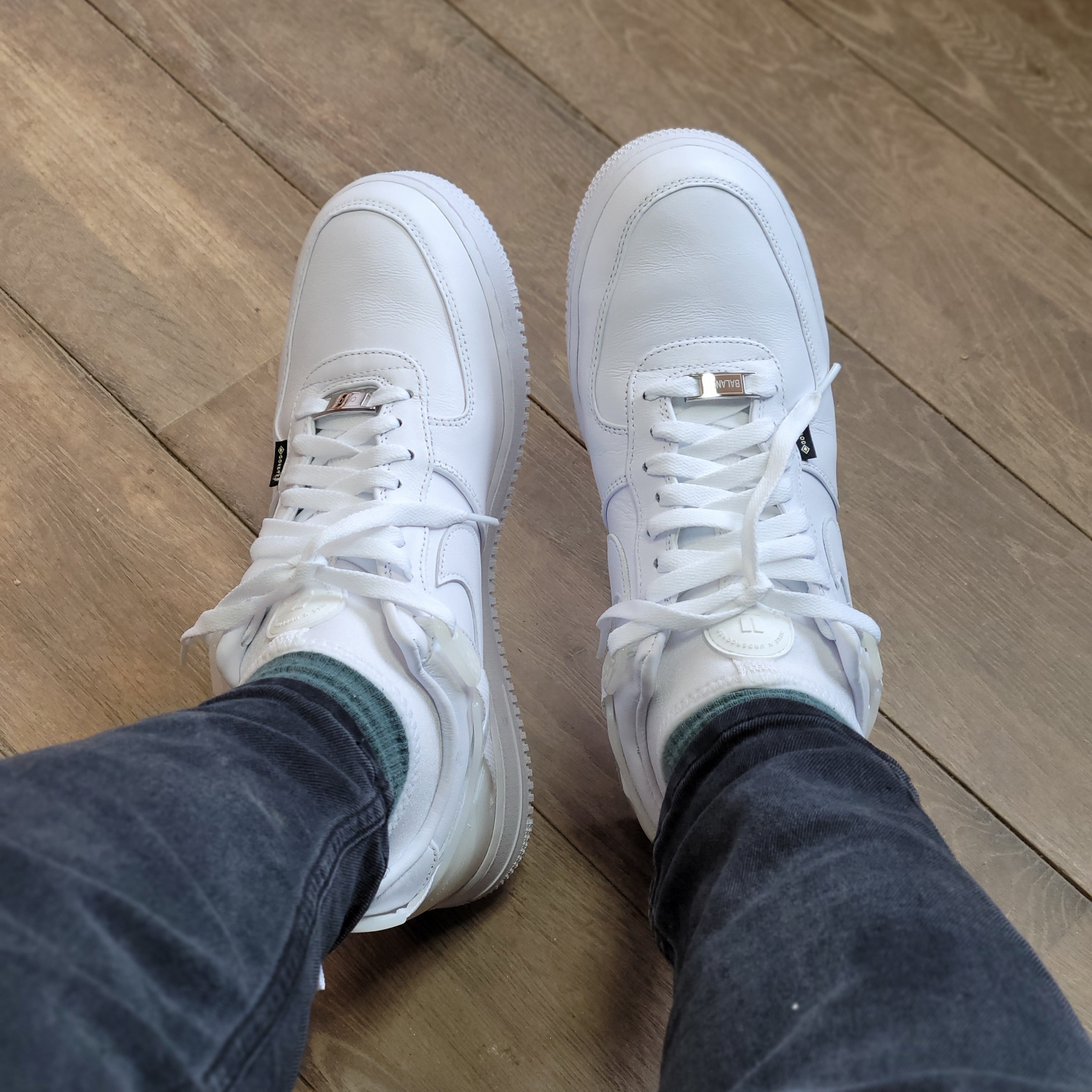 Nike x Undercover Air Force 1 Low SP White 착용 스타일