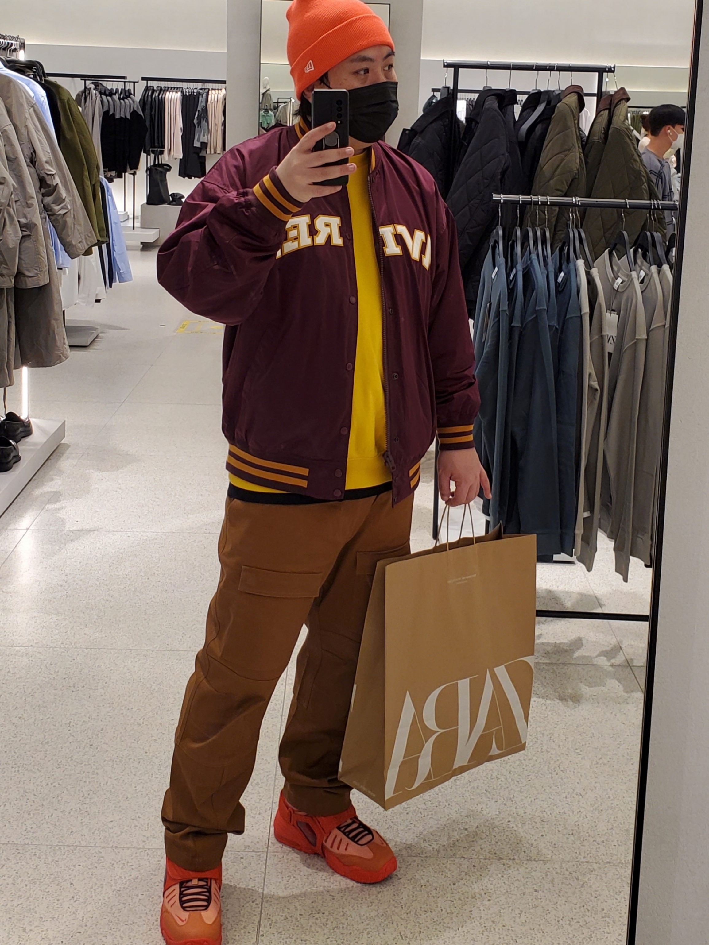 Nike x Ambush Air Adjust Force SP Light Madder Root and Burgundy Crush 착용 스타일 - 4