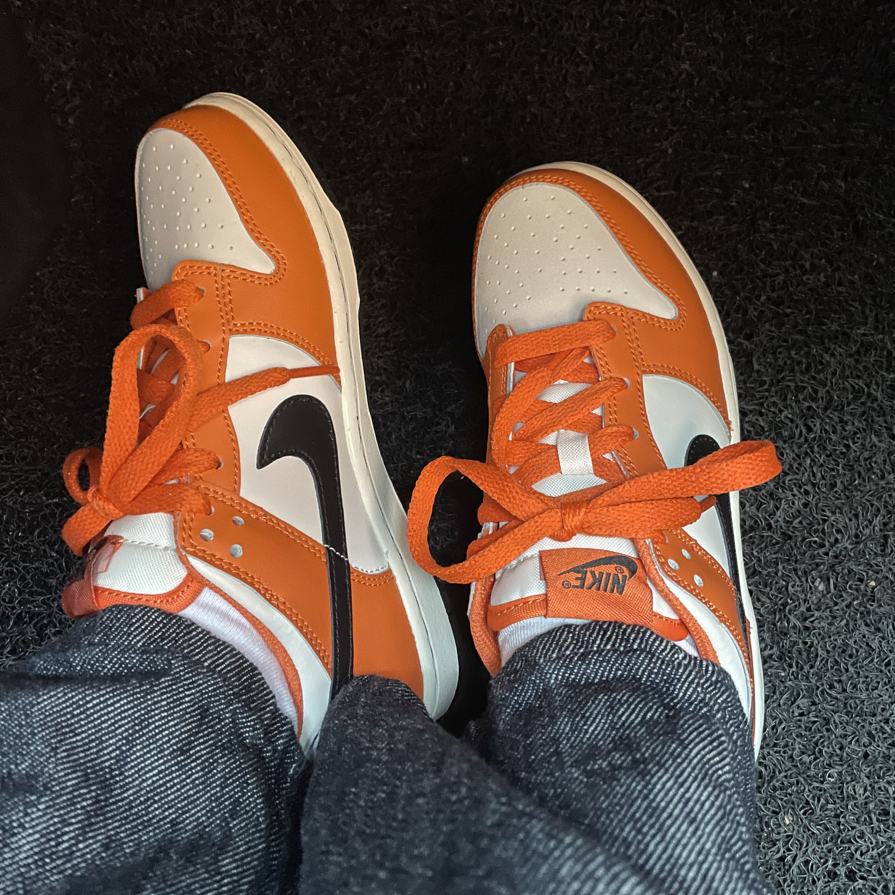 (PS) Nike Dunk Low Safety Orange 착용 스타일 - 3