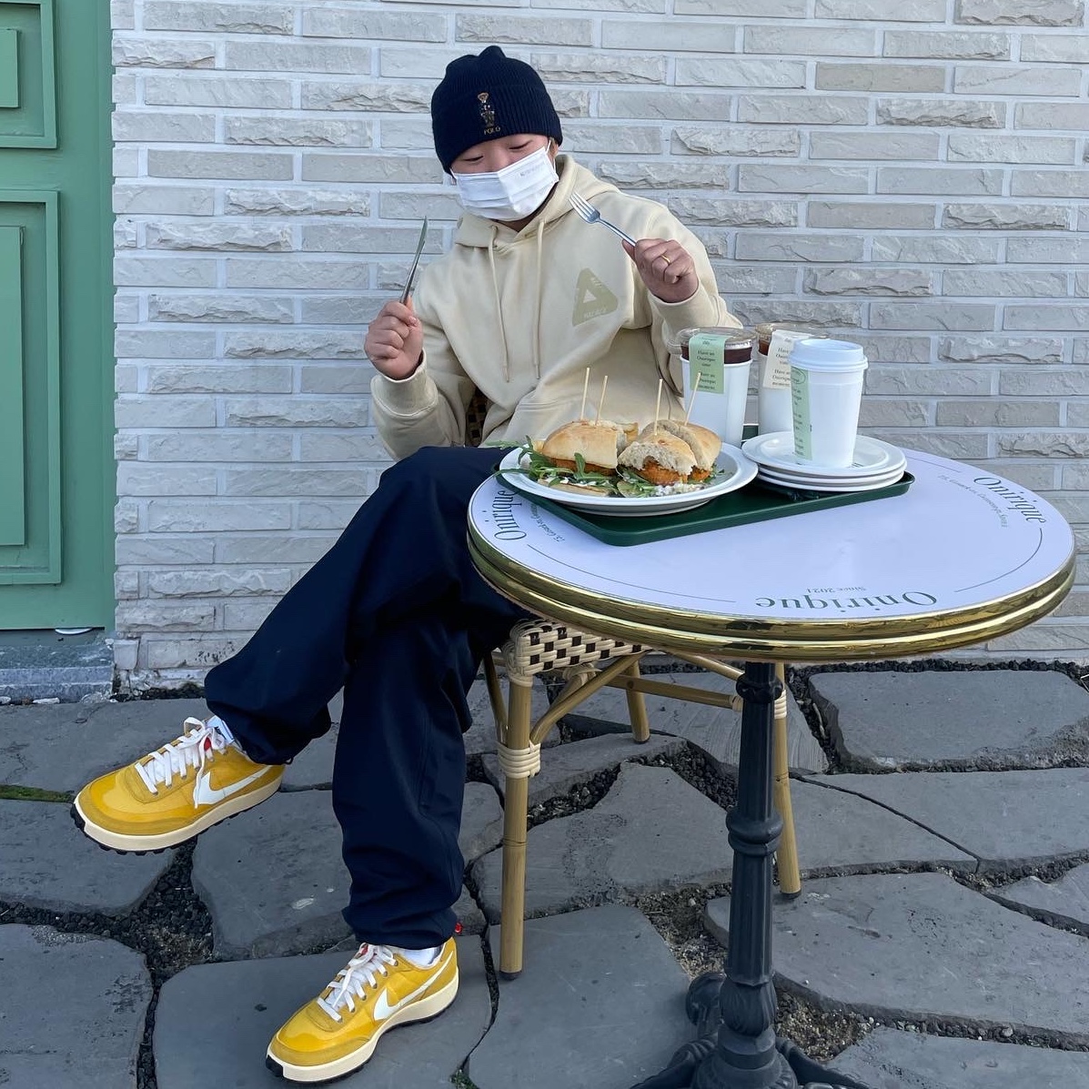 Palace x CK1 Tri-Ferg Hood Wheat - 22SS, Nike x Tom Sachs General Purpose Shoe Archive 착용 스타일 - 3