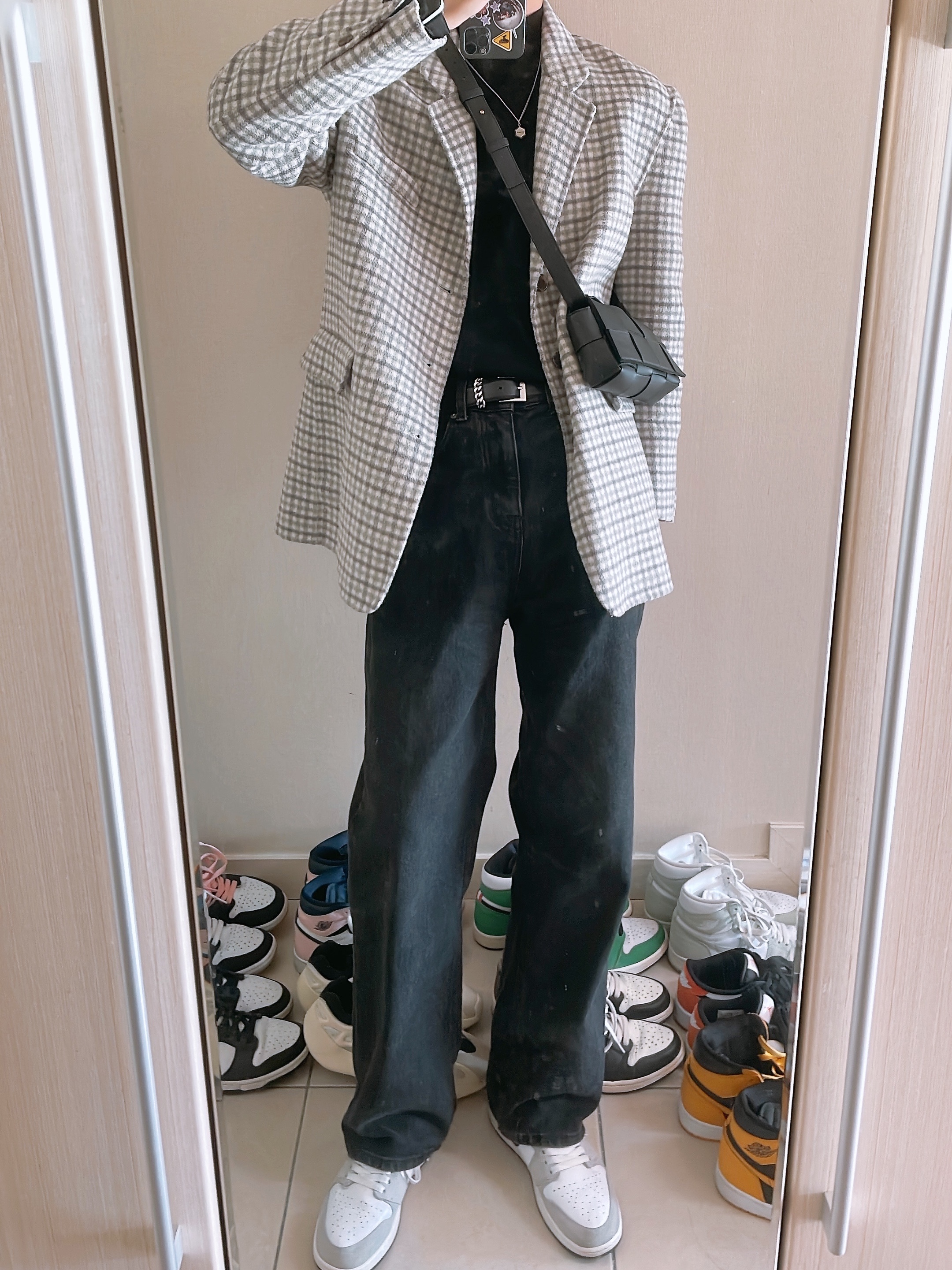 (GS) Jordan 1 Retro High OG Light Smoke Grey 착용 스타일
