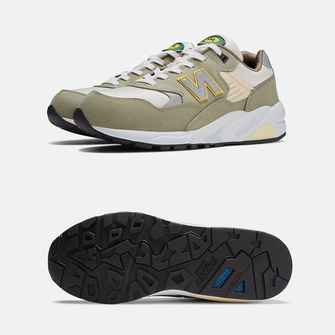 New Balance 580 Olive Leaf 착용 스타일 - 2