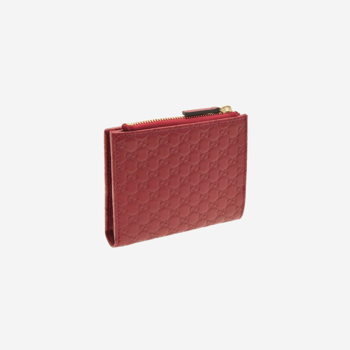 구찌 마이크로 GG 시마 지퍼 지갑 레드(Gucci Micro GG Ssima Zipped Wallet Red) - 2