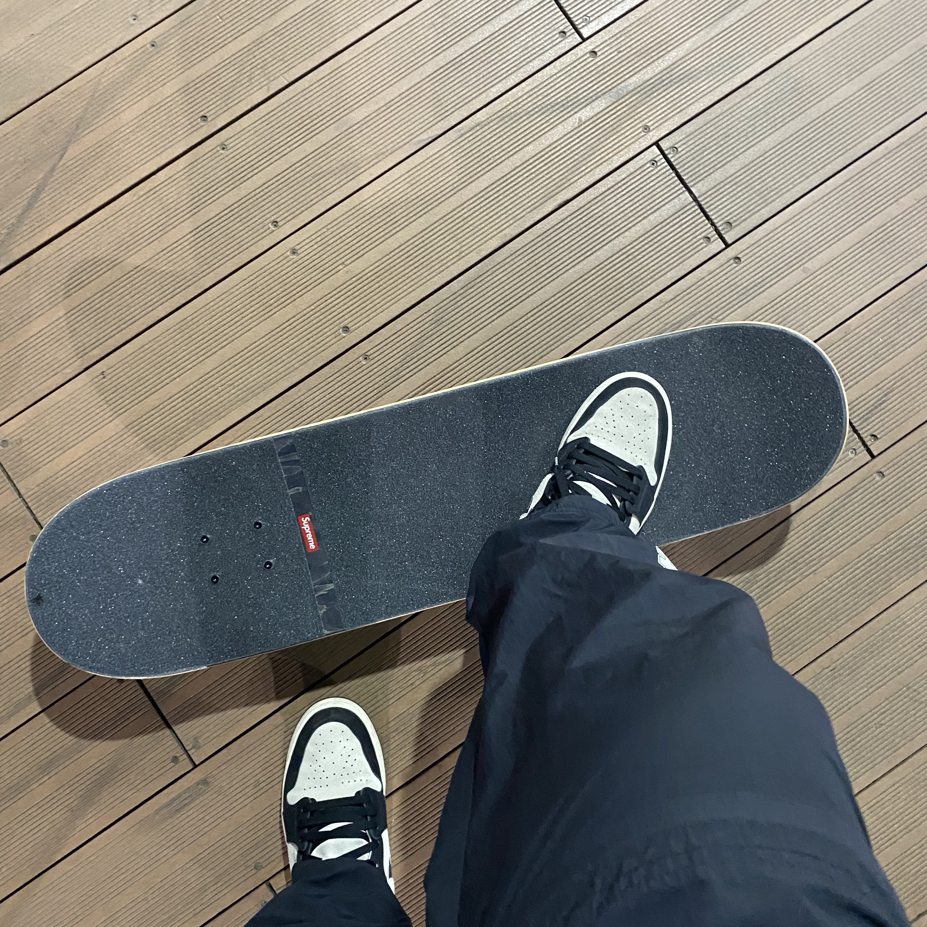 Supreme Camo Logo Skateboard Deck Pink Camo - 20FW 착용 스타일 - 1