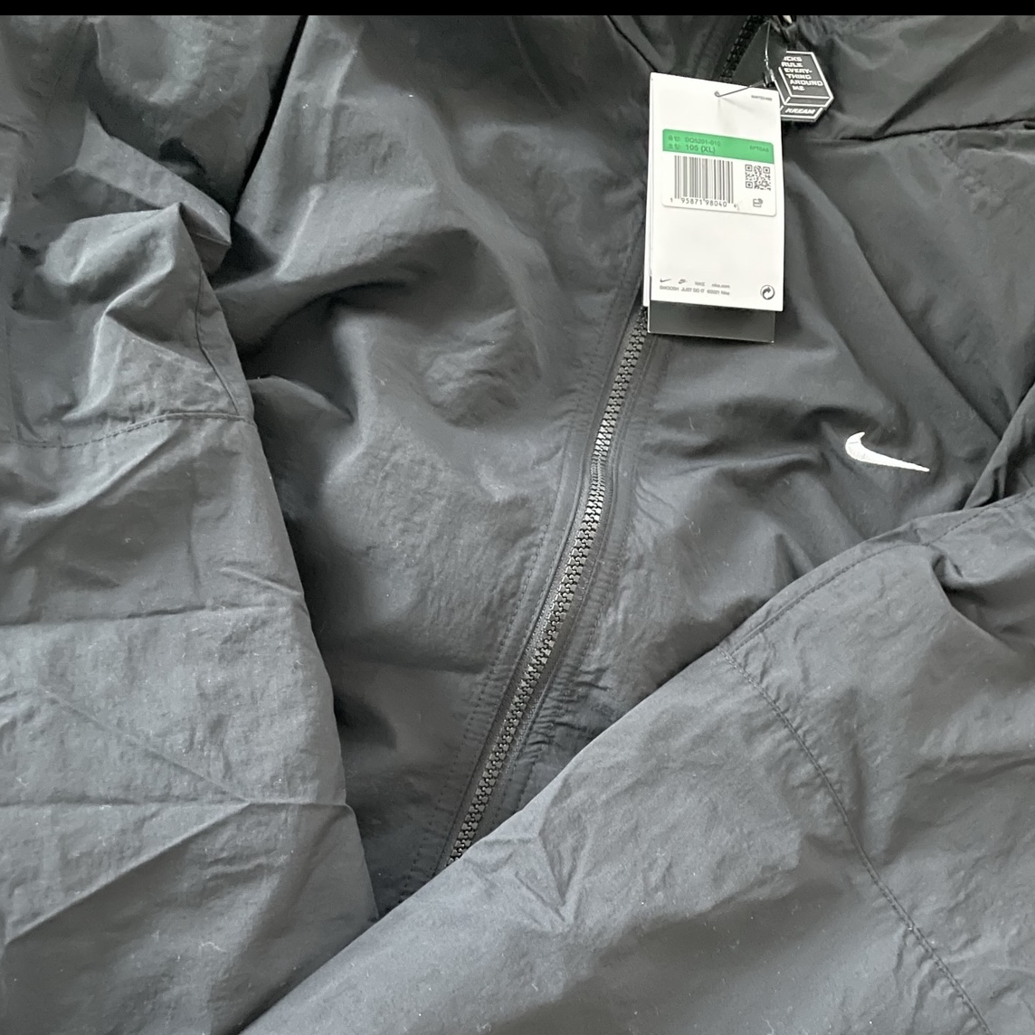 Nike NRG Solo Swoosh Woven Track Jacket Black - Asia 착용 스타일