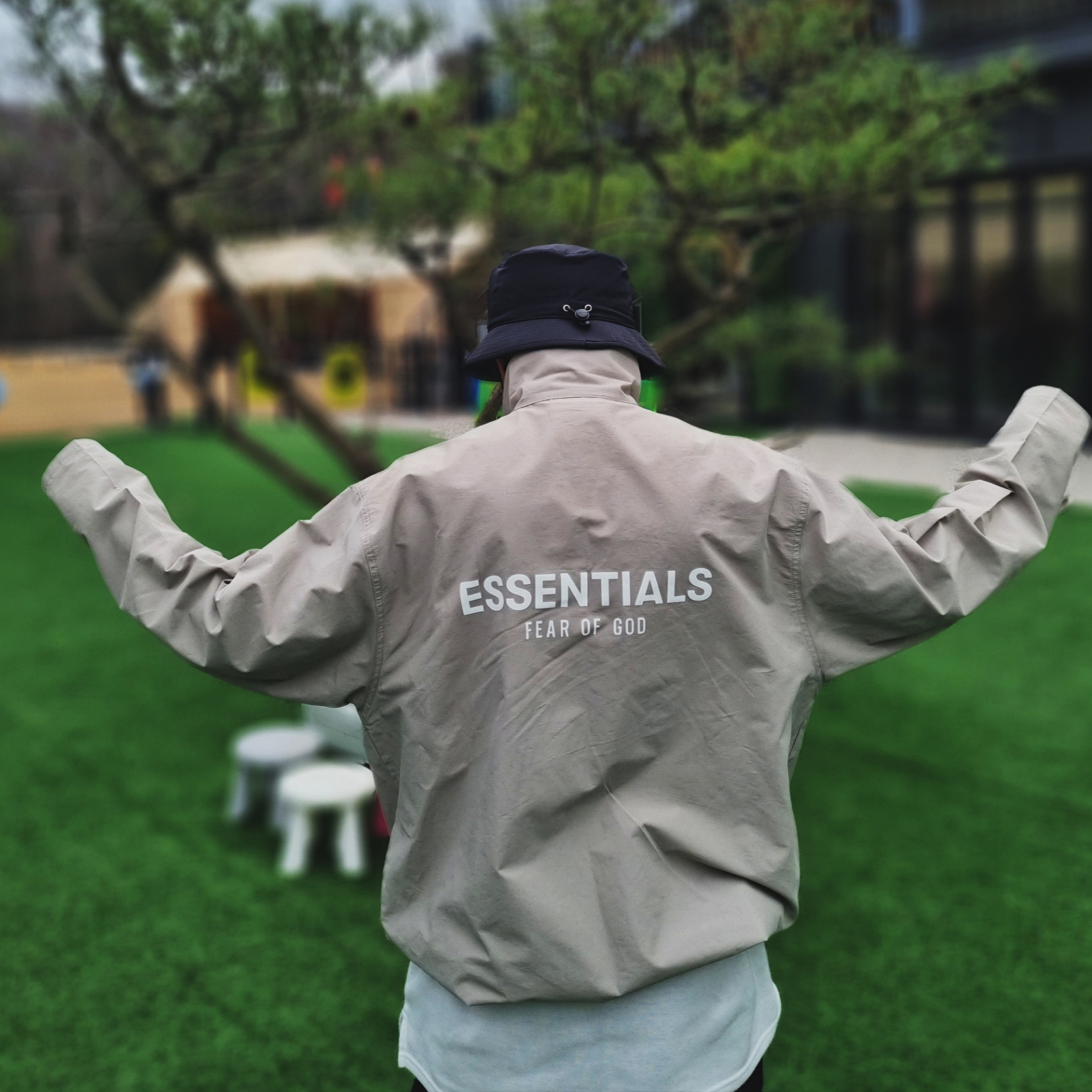 Essentials Coach Jacket Moss - 20FW 착용 스타일