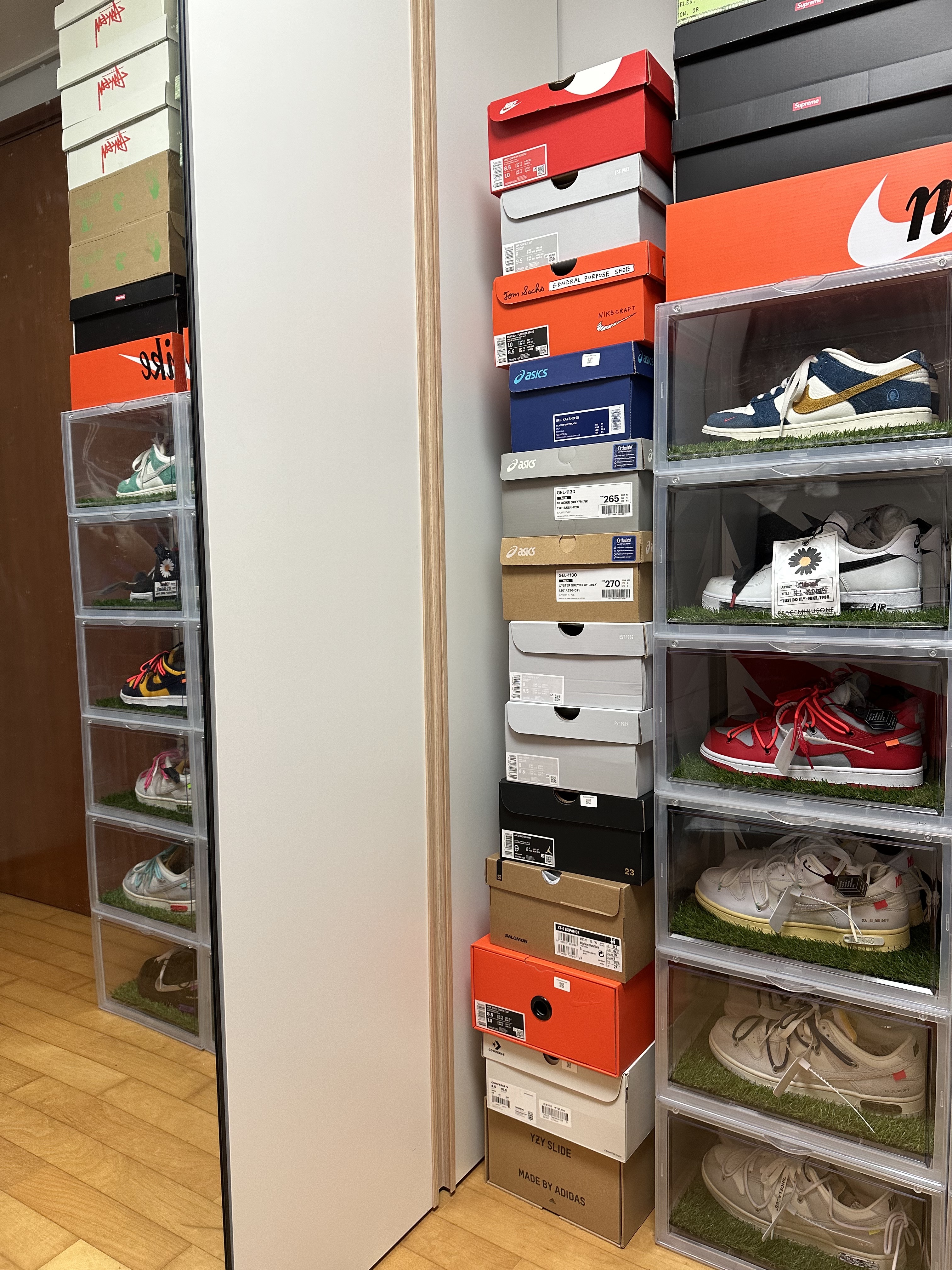 Nike x Kasina Dunk Low 80's Bus, Nike x Kasina Dunk Low Road Sign - Kasina Exclusive 착용 스타일