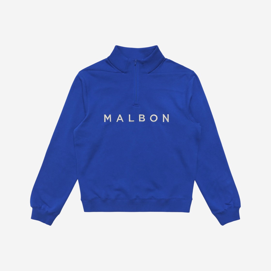 Malbon Golf Spindle 1/4 Zip Pullover Royal 상세 이미지 1