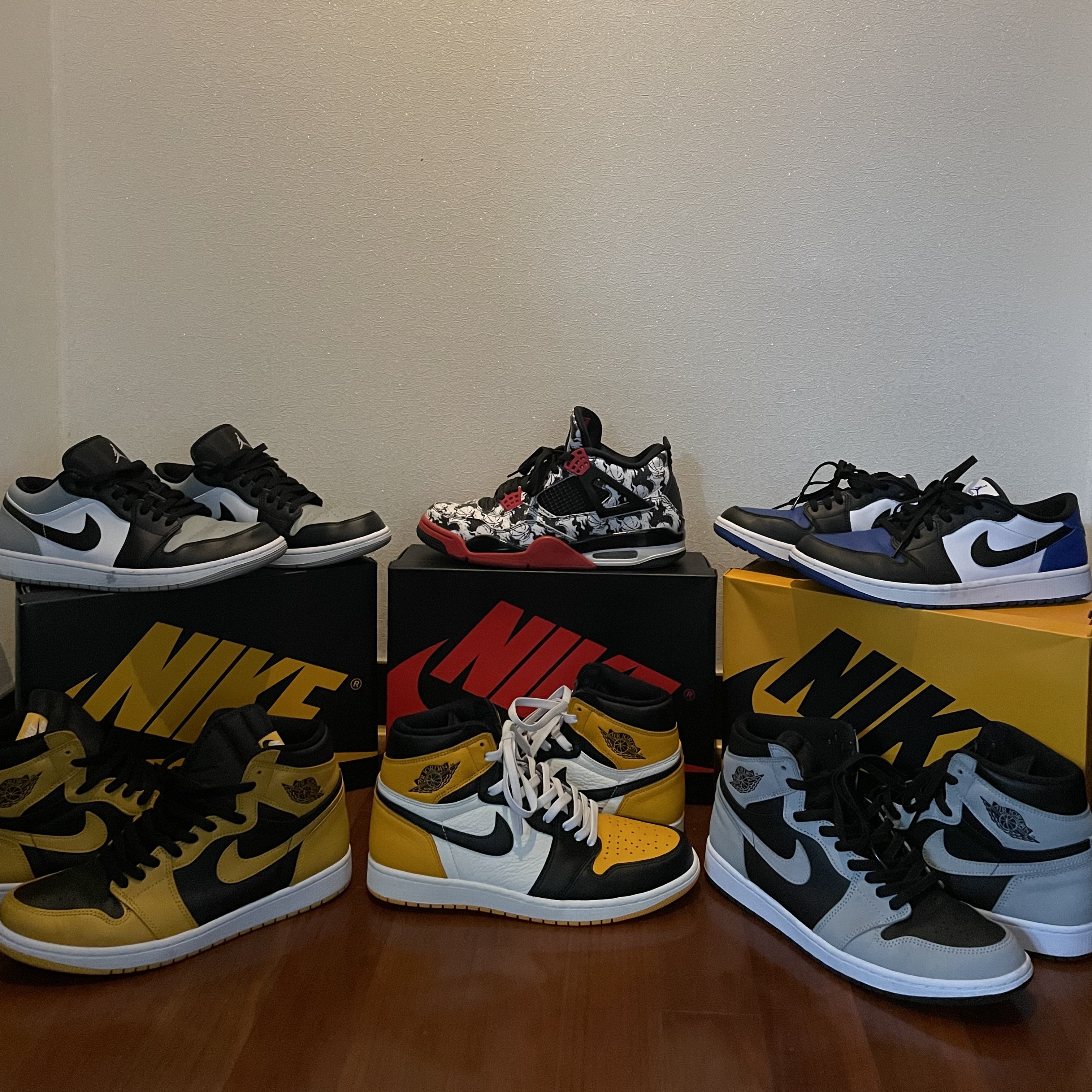 Jordan 1 Retro High OG Pollen, Jordan 1 Retro High OG Shadow 2.0 착용 스타일