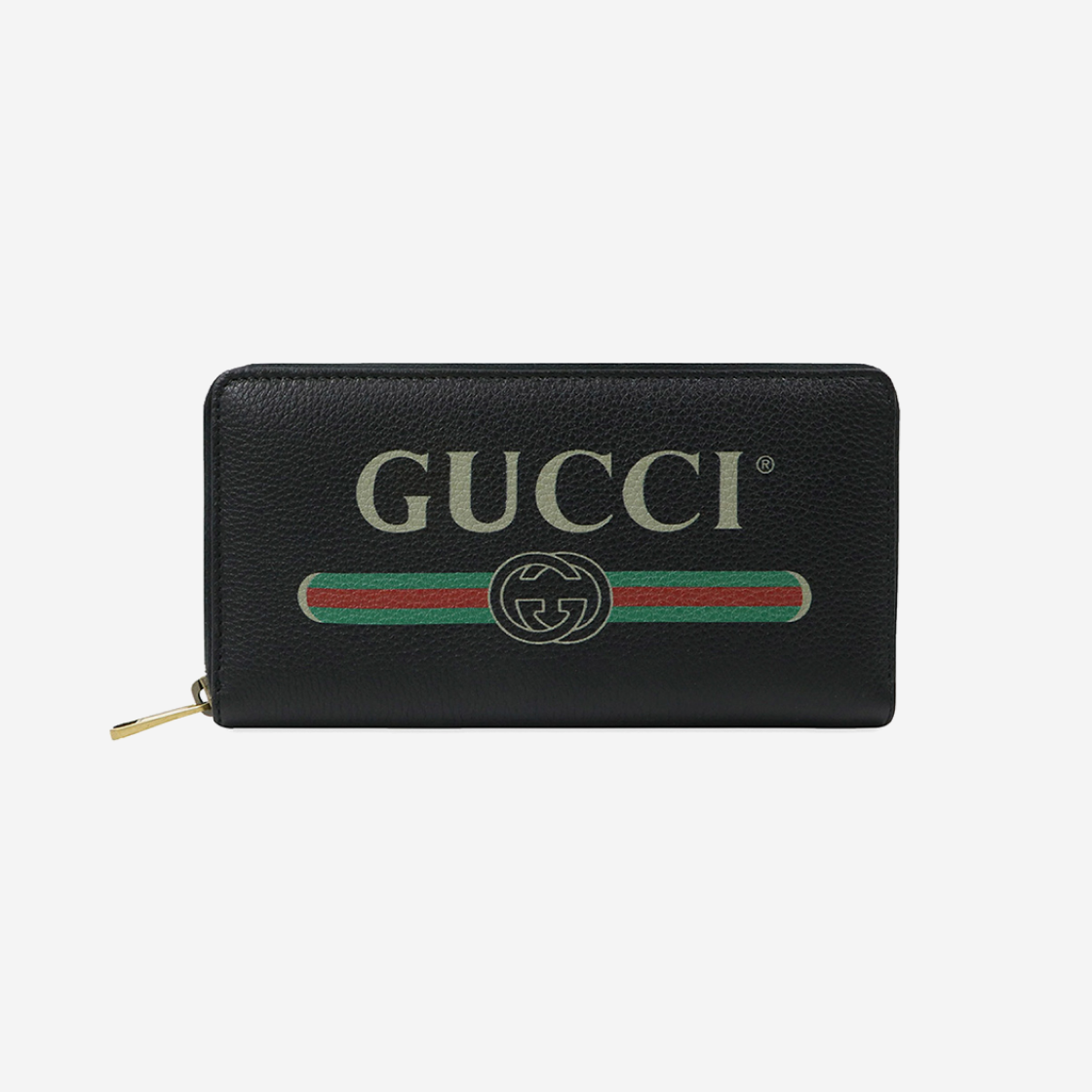 구찌 프린트 집 어라운드 지갑 블랙(Gucci Print Zip Around Wallet Black) - 1