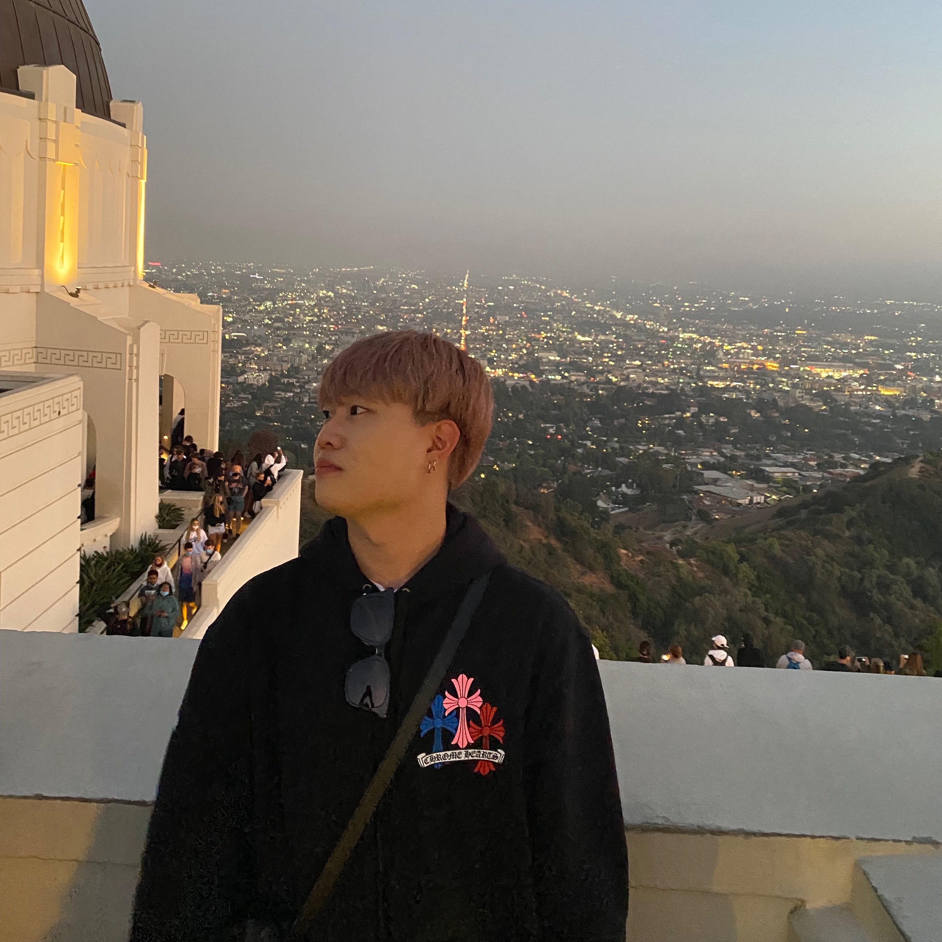 Chrome Hearts Multi Color Cross Hoodie Black, Nike x Supreme Air Force 1 Low White 착용 스타일 - 4