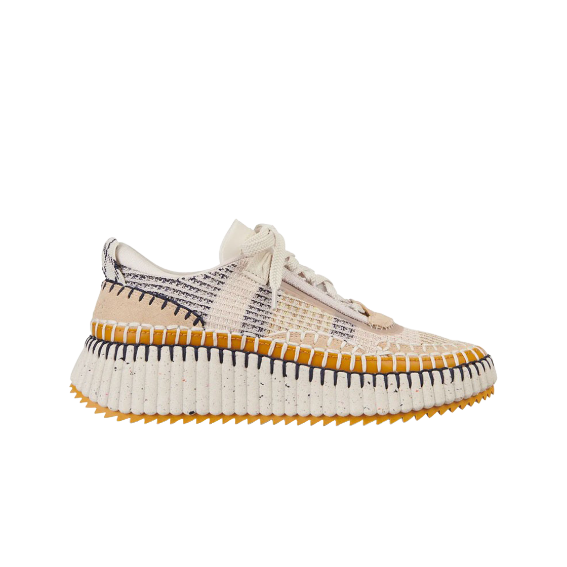 (W) 끌로에 나마 스니커즈 비스코티 베이지((W) Chloe Nama Sneakers Biscotti Beige)