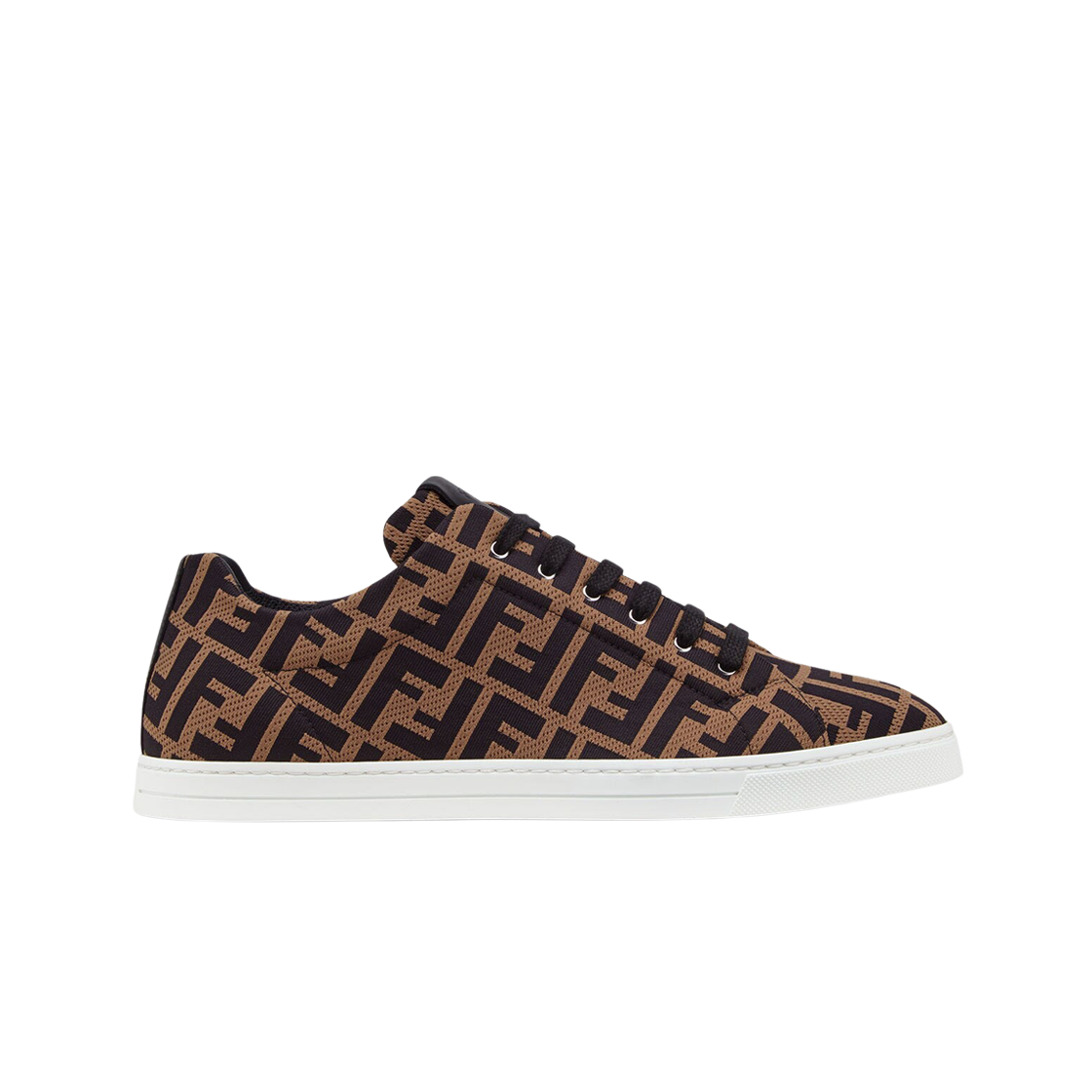 펜디 테크 FF 모티프 패브릭 로우탑 브라운(Fendi Tech FF Motif Fabric Low-Top Brown)