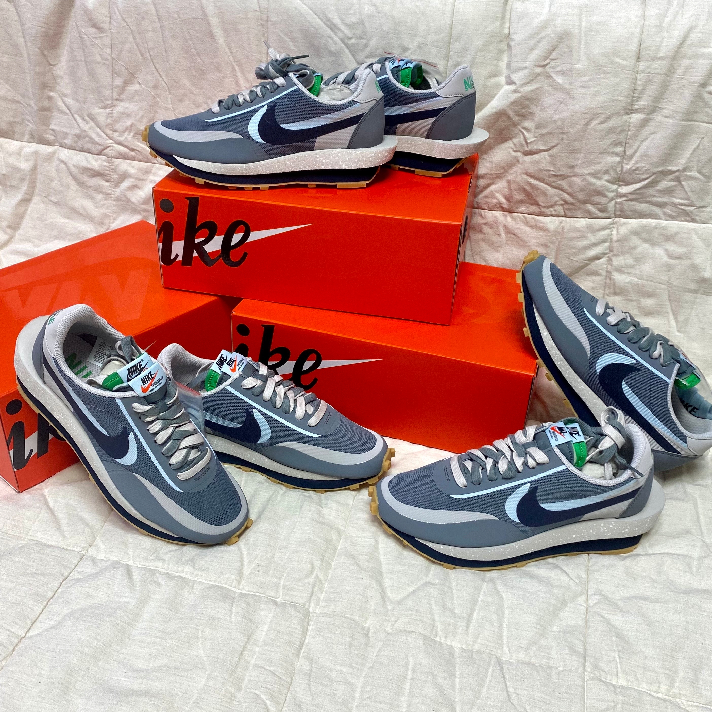 Nike x Sacai x Clot LDWaffle Cool Grey 착용 스타일