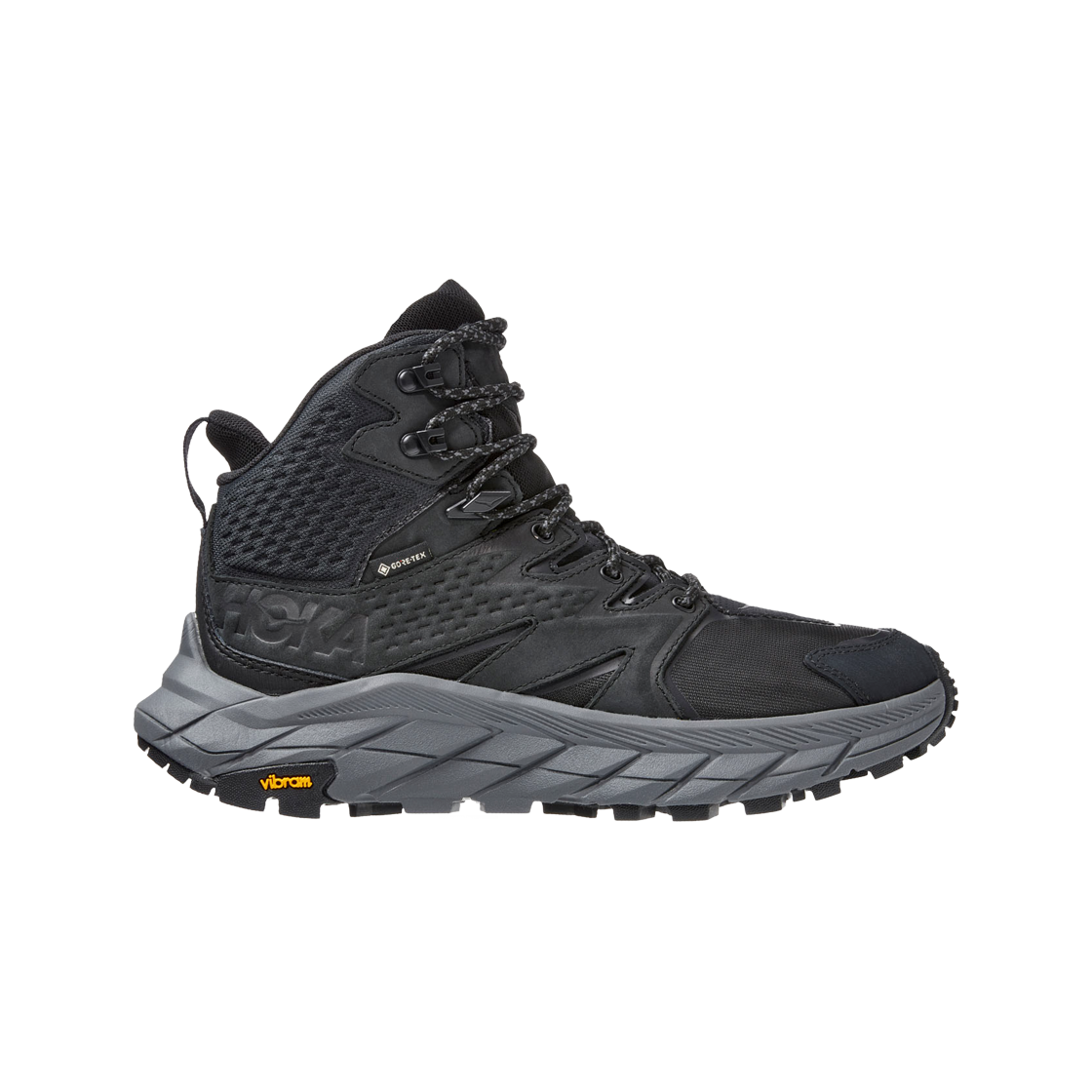 (W) 호카 아나카파 미드 고어텍스 블랙((W) Hoka Anacapa Mid Gore-Tex Black)