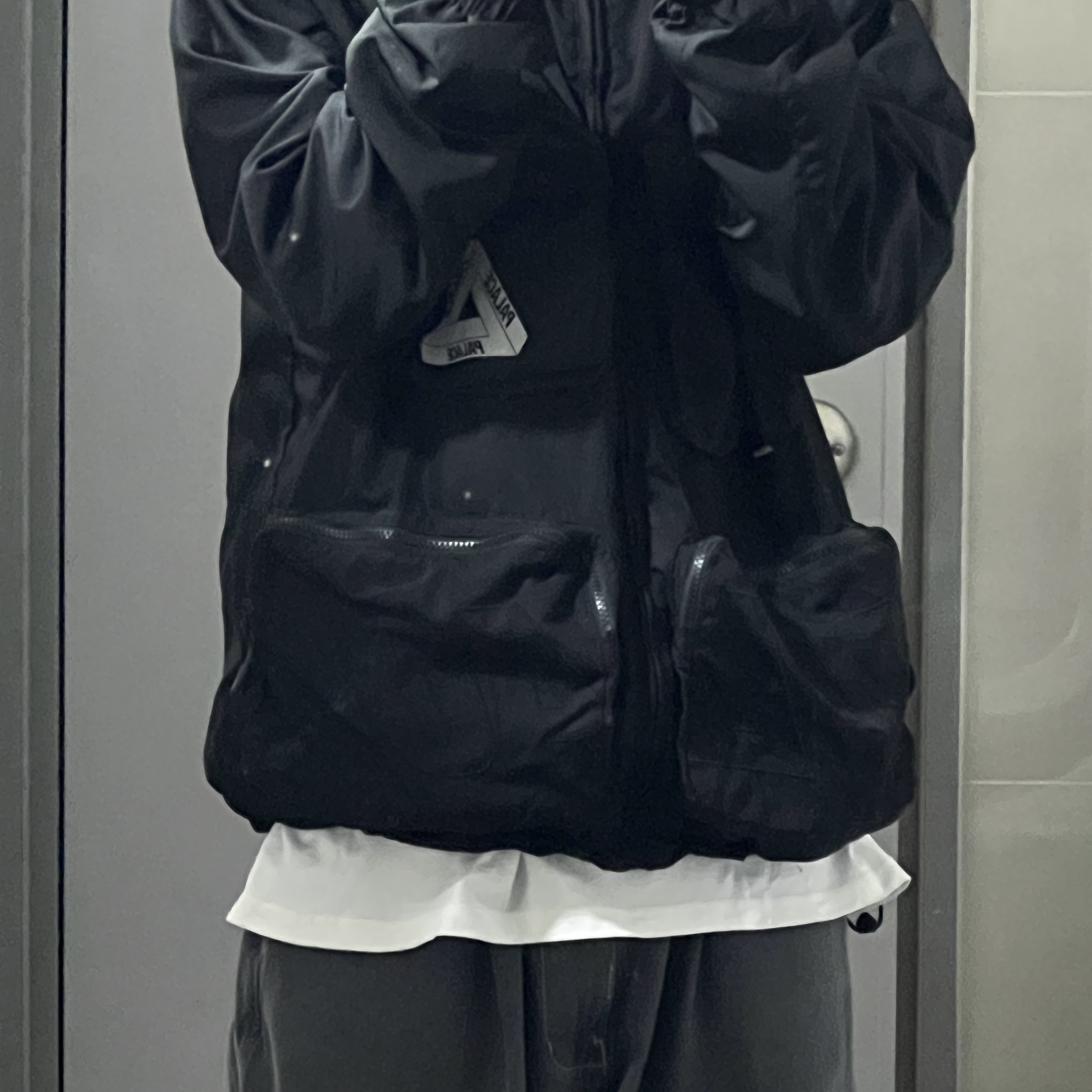 Palace Pal Is Ace Jacket Black - 21SS 착용 스타일